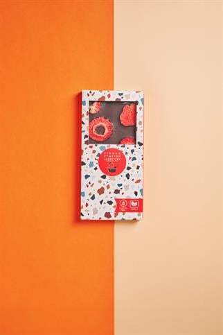 Hurma Özlü Çilekli Bitter Tablet Çikolata