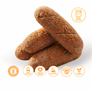 Glutensiz Ekşi Mayalı Sandaviç Ekmeği 3lü