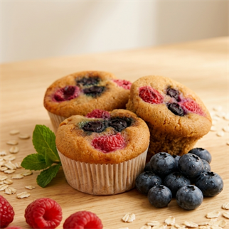 Sorgum Unlu & Orman Meyveli Cupcake 3lü