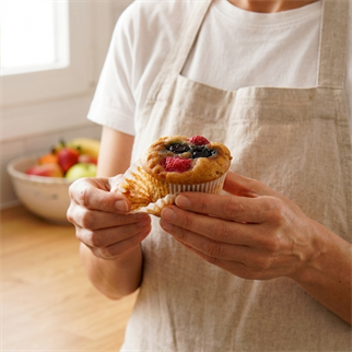 Sorgum Unlu & Orman Meyveli Cupcake 3lü