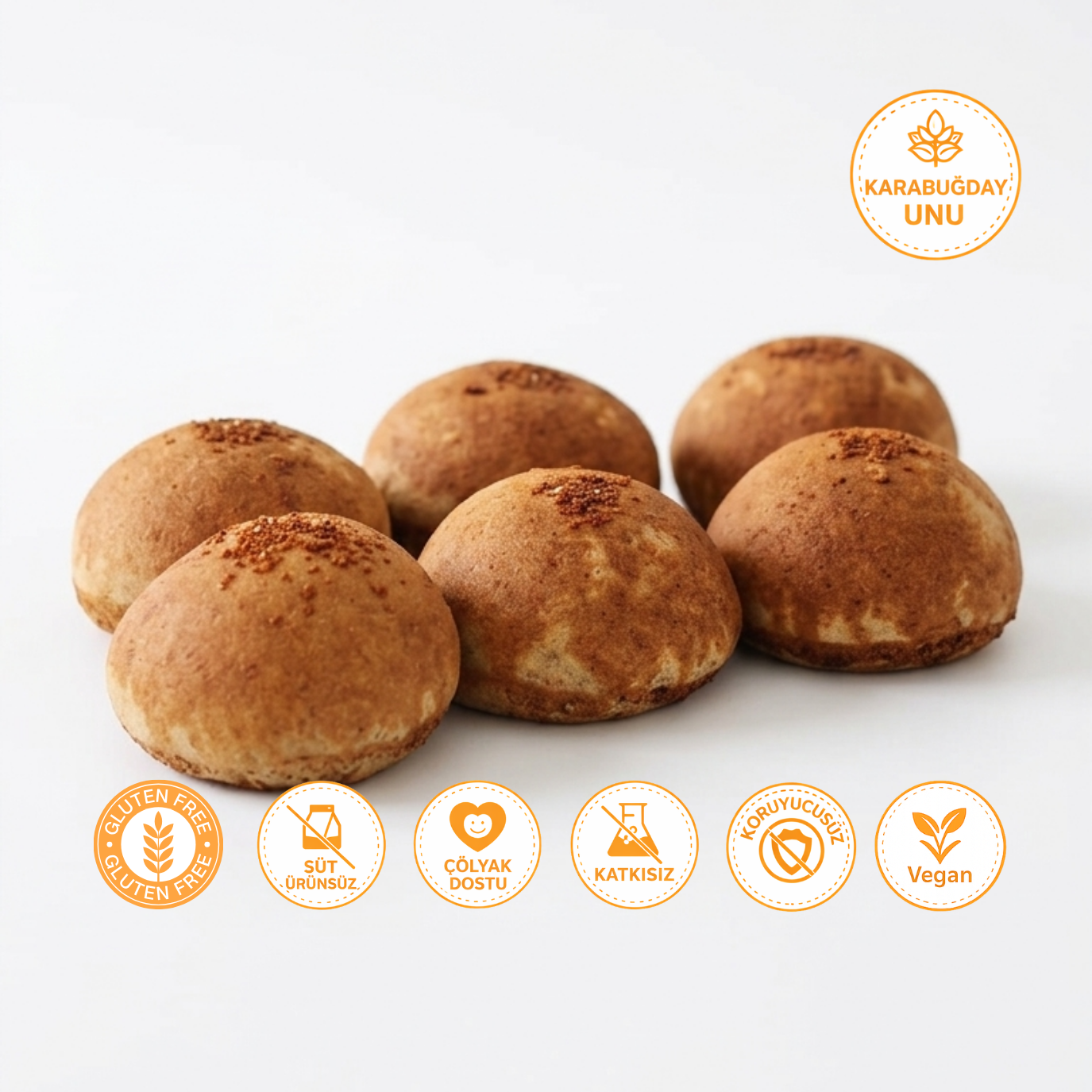 Karabuğday Hamburger Ekmek 6lı