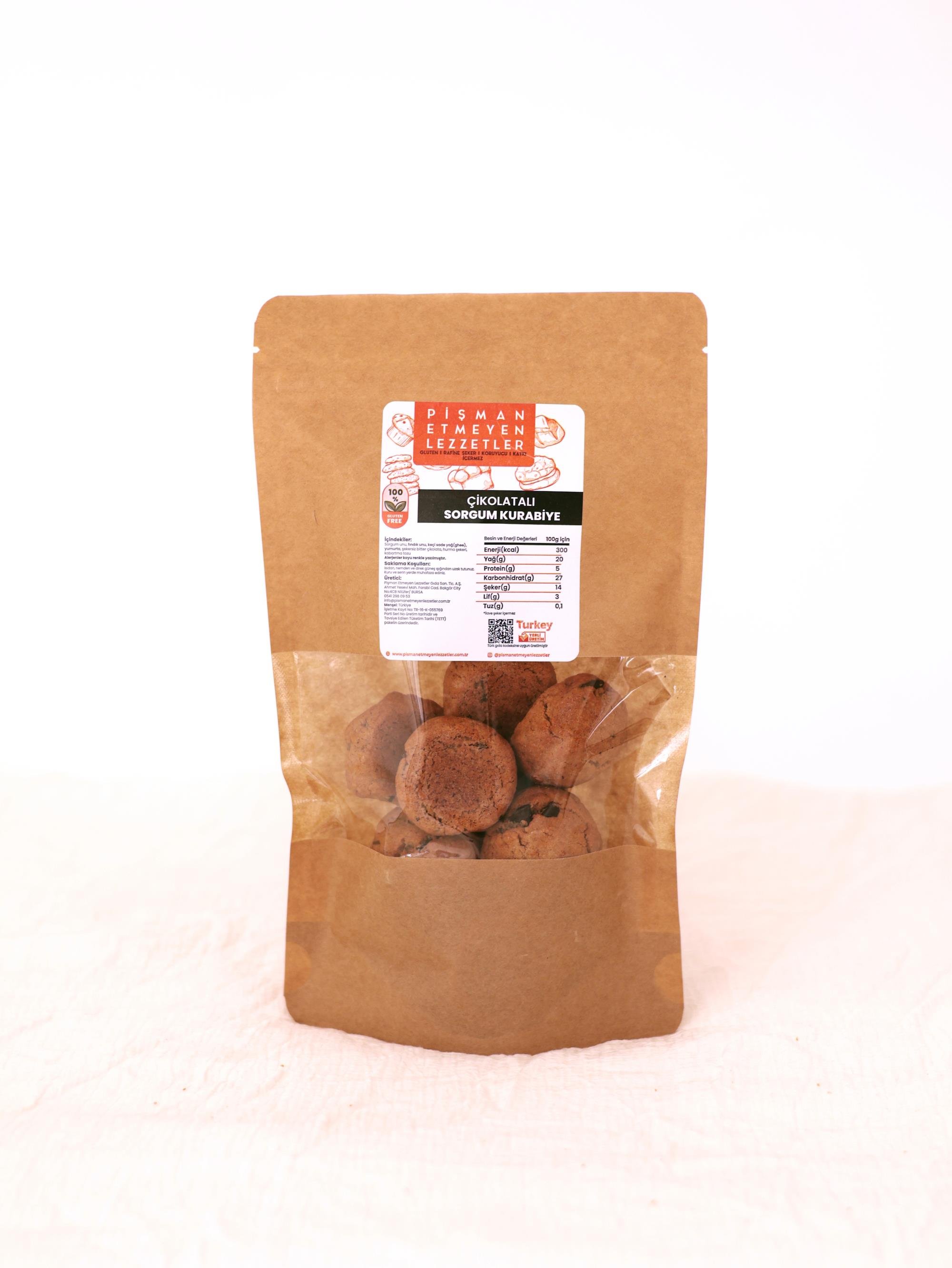 Sorgum Unlu Çikolatalı Kurabiye