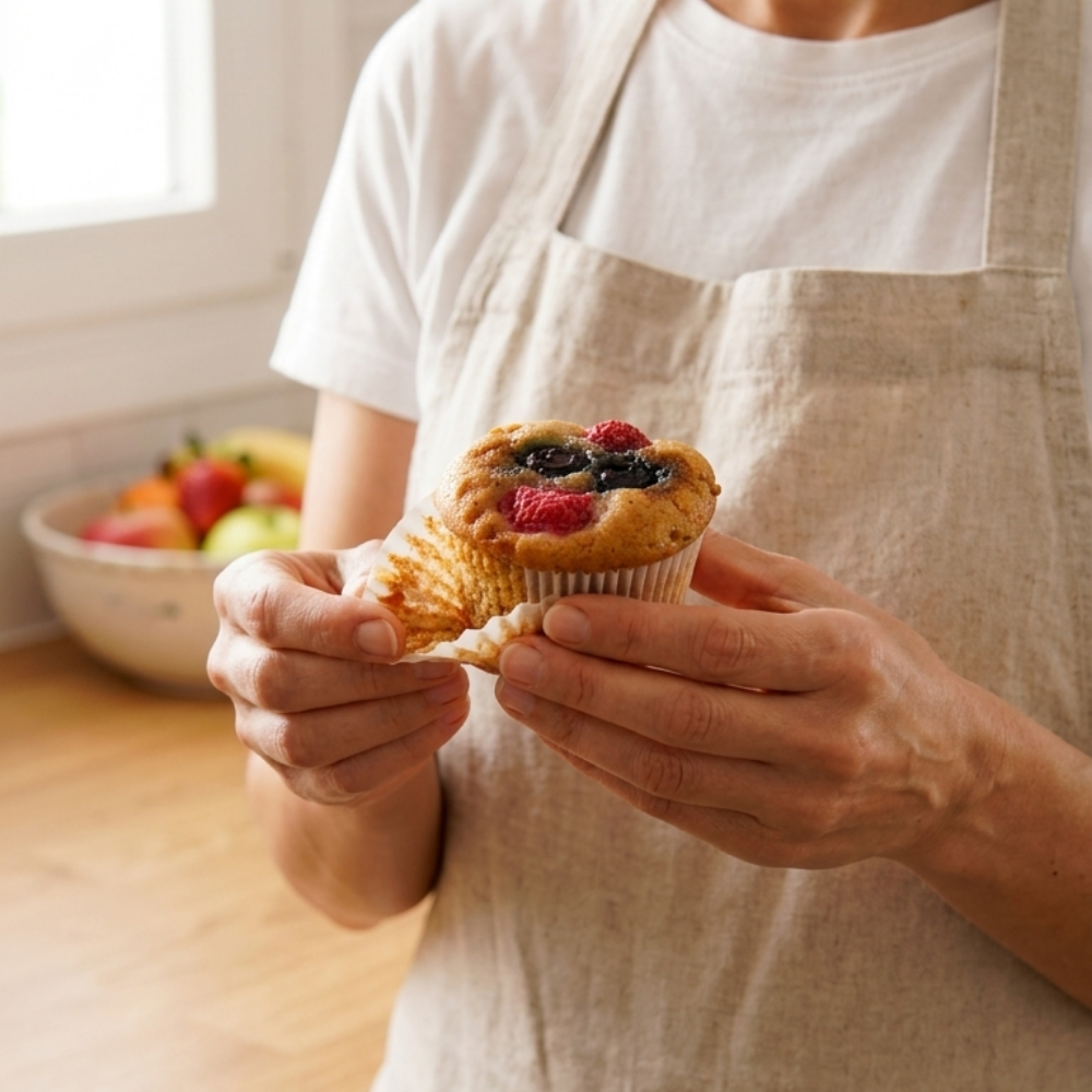 Sorgum Unlu & Orman Meyveli Cupcake 3lü - Pişman Etmeyen Lezzetler