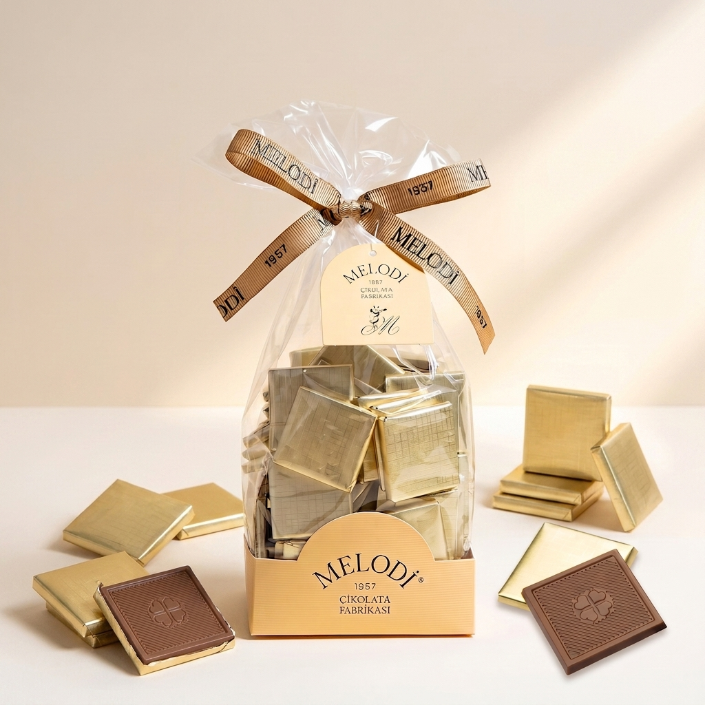 Altın Yaldızlı Sütlü Madlen 500g