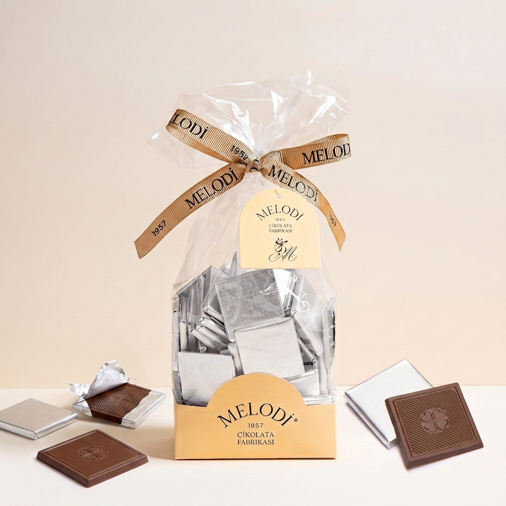 Gümüş Yaldızlı Sütlü Madlen 500g