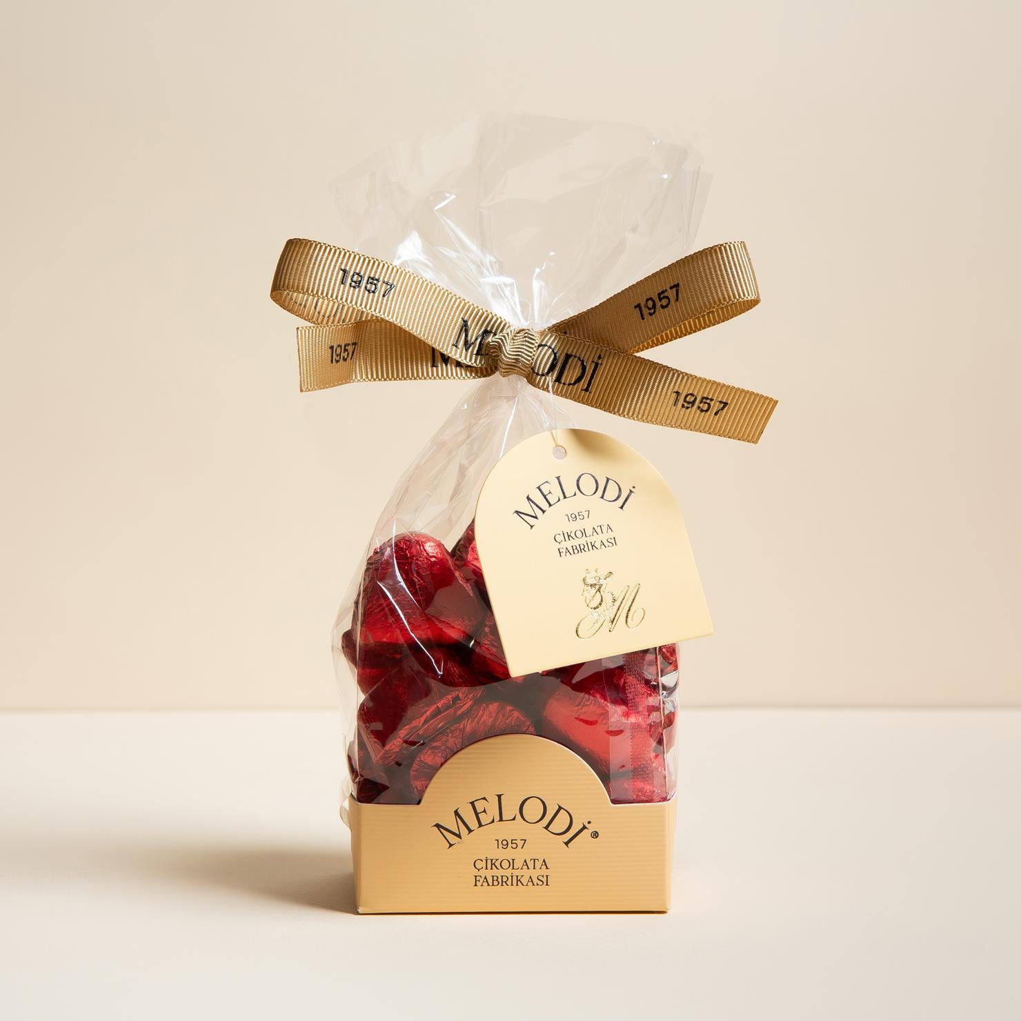 Yaldızlı Mini Kalp Çikolata  200g