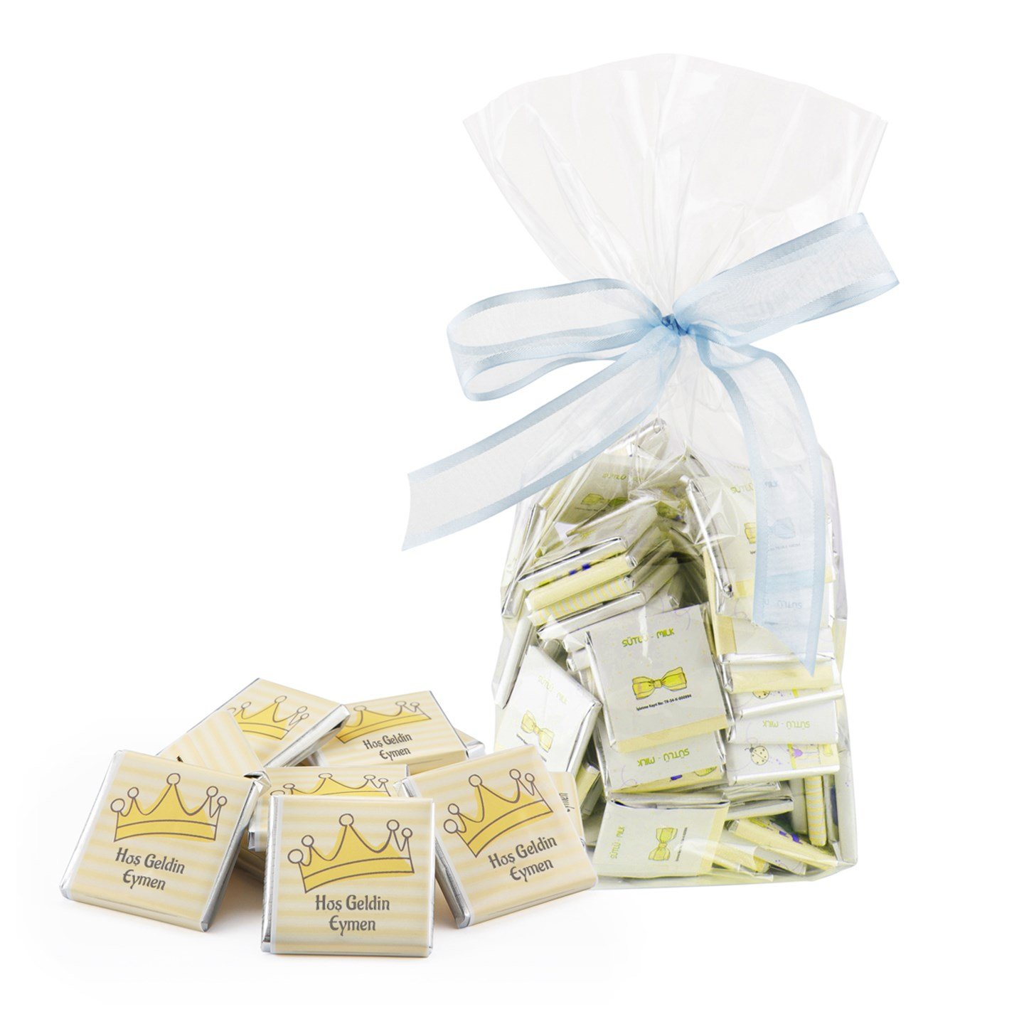 (Dökme) İsimli Erkek Bebek Çikolatası