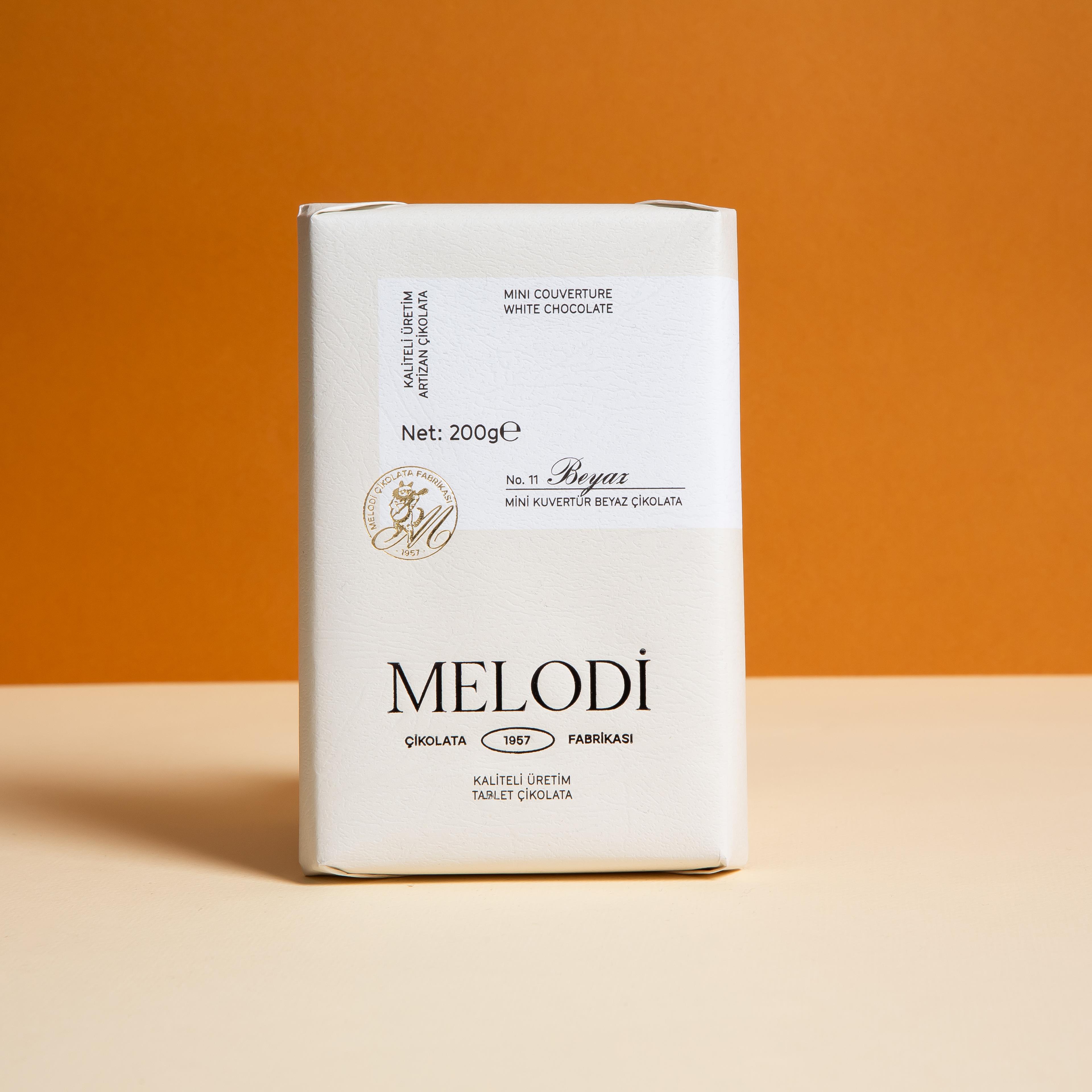 Mini Beyaz Çikolata Kuvertür 200g