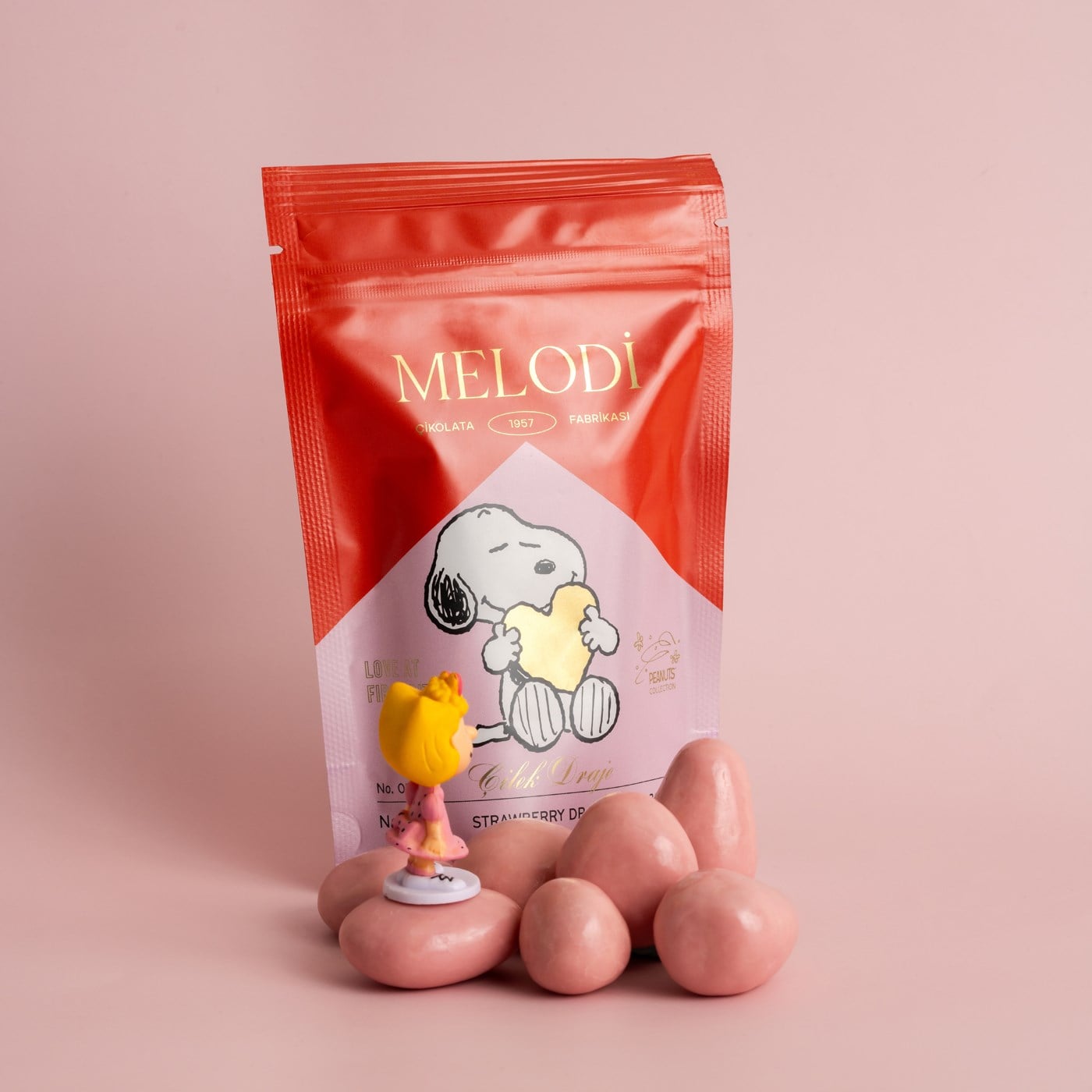 Peanuts Collection Çilek Draje 80g