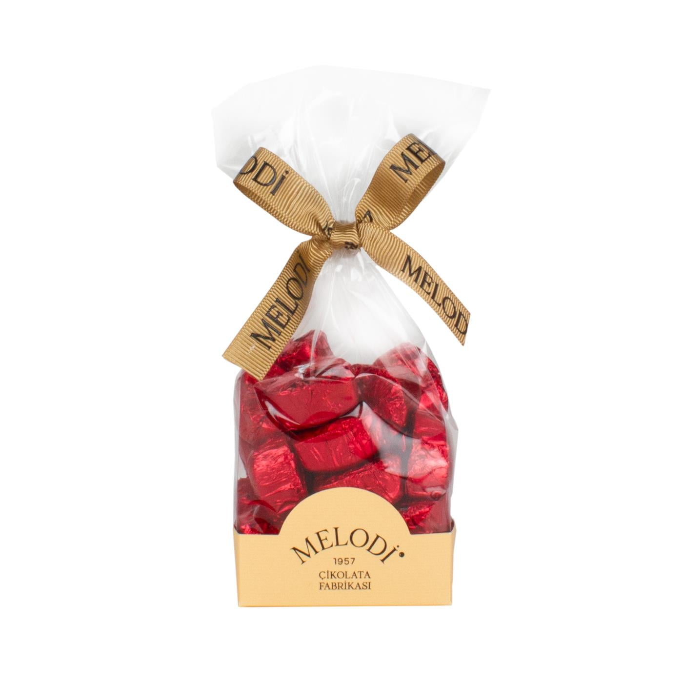 Yaldızlı Mini Kalp Çikolata 200g - Melodi Çikolata