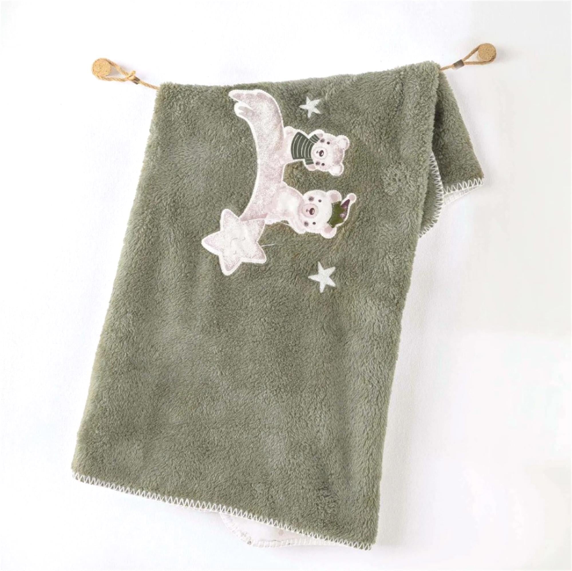 Andywawa Bebek Battaniye 90x85 Cm Yeşil AC26190