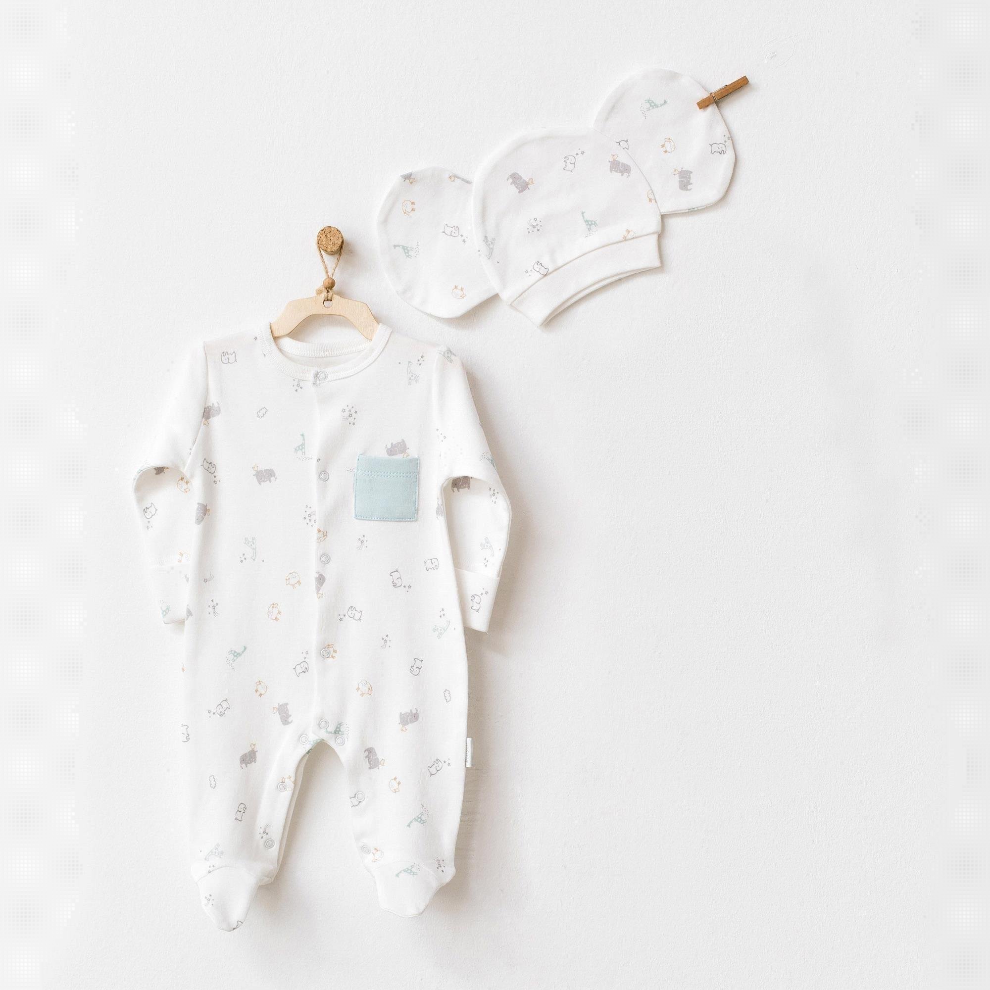 Andywawa Bebek Tulum Takım  Ekru Ac25263