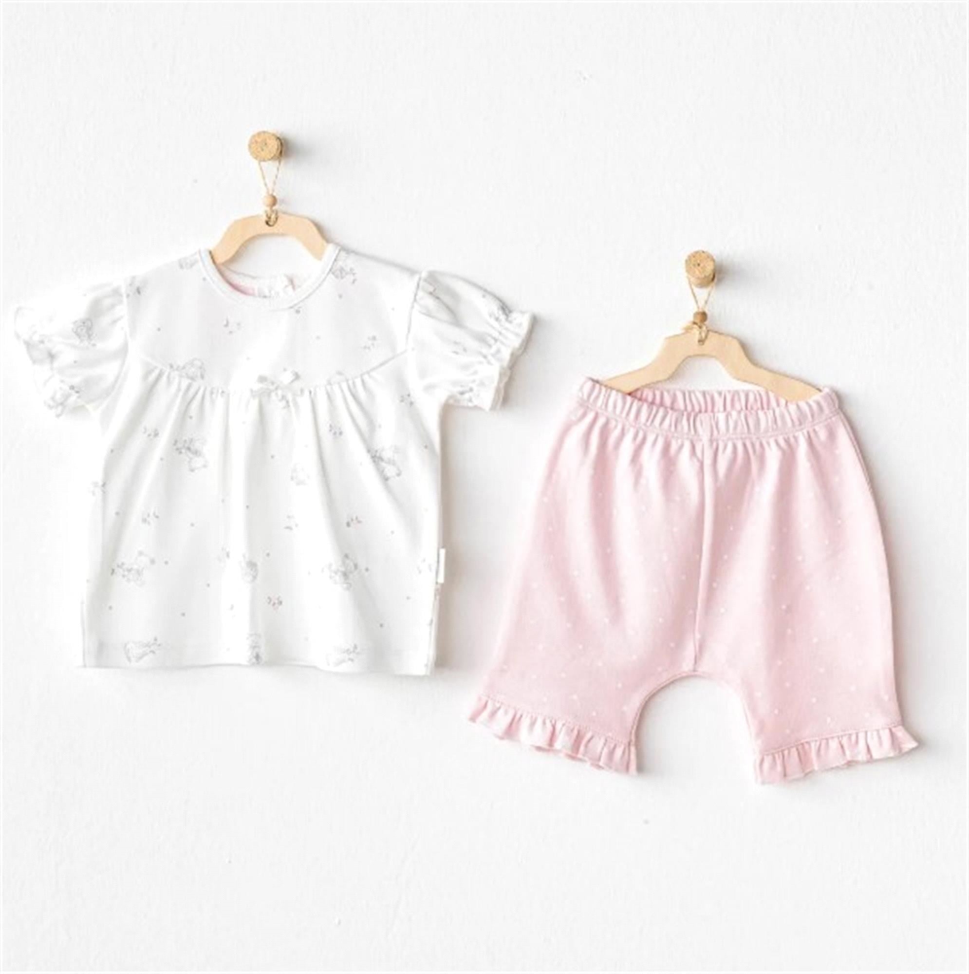 Andywawa Kız Bebek 2'li Takım Pembe AC25631