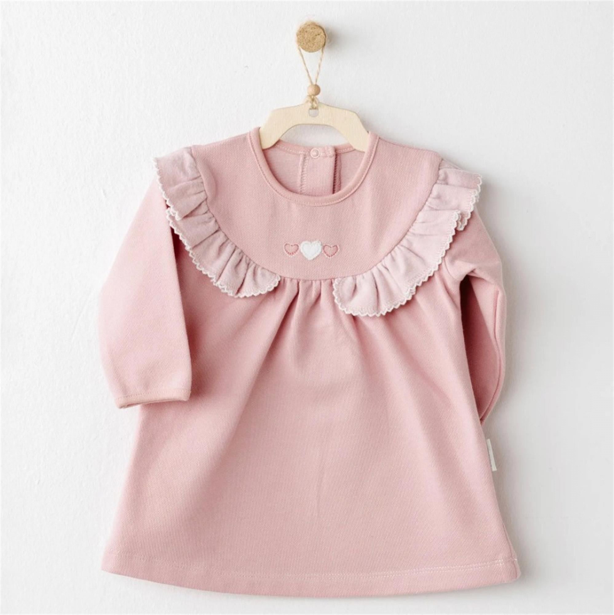 Andywawa Kız Bebek Elbise Pembe AC26092