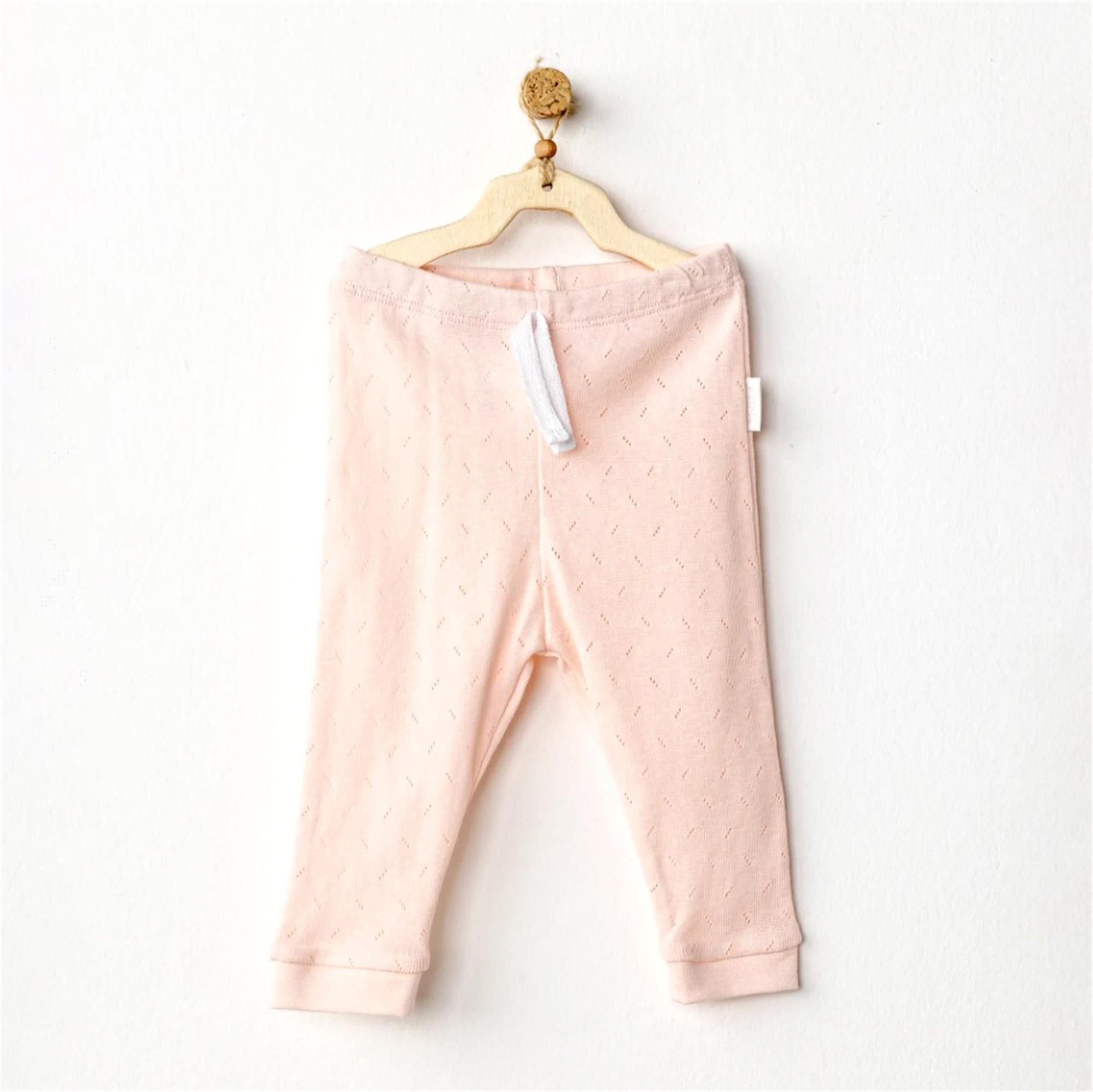 Andywawa Kız Bebek Jakarlı Pantolon Pembe AC25556