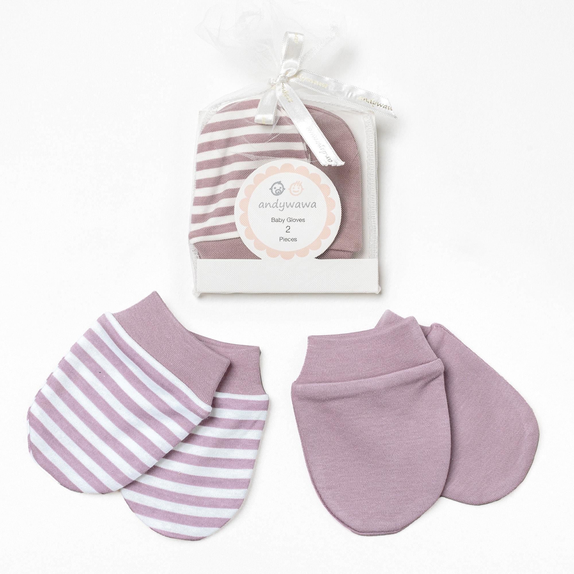 Andywawa Unisex Bebek 2'li Eldiven Plum AC24448