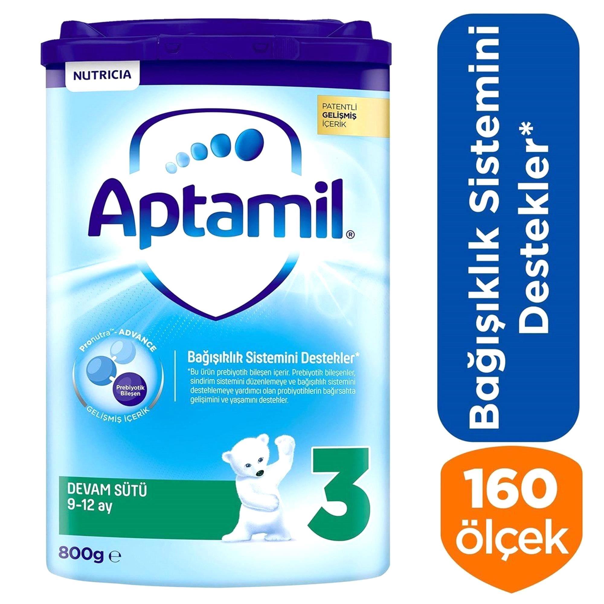 Aptamil 3 Çocuk Devam Sütü 9-12 Ay 800 gr