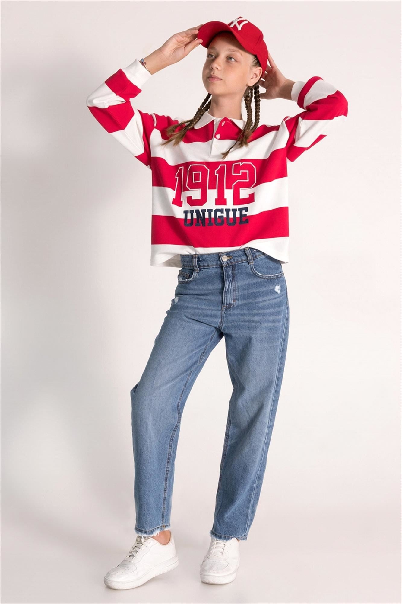 Dmb Kız Çocuk Sweat Kırmızı M9763