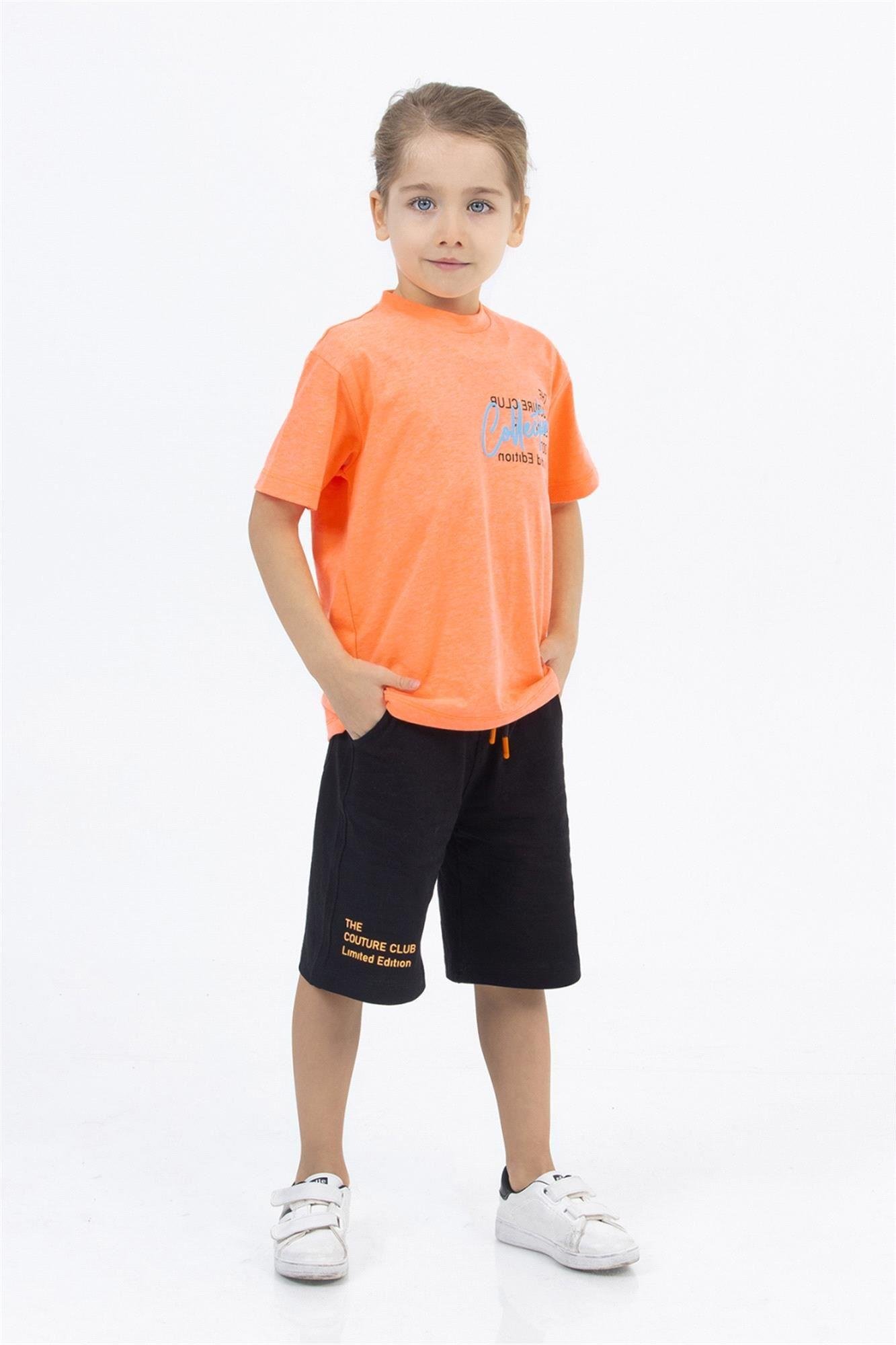 Dmb Yazlık Erkek Şortlu Takım Oranj M 7473