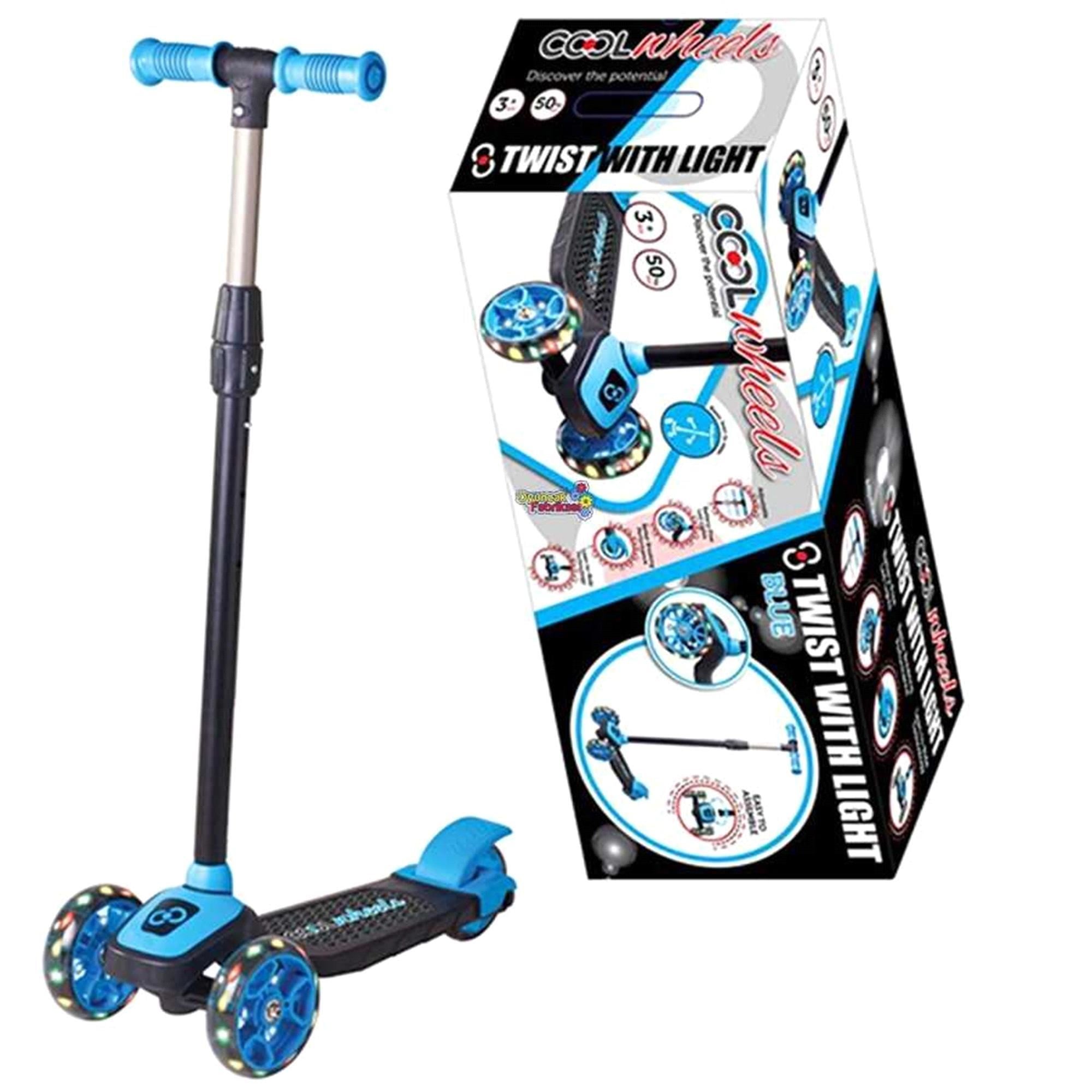 Furkan Toys Cool Whells Işıklı Renkli Scooter Mavi 58055
