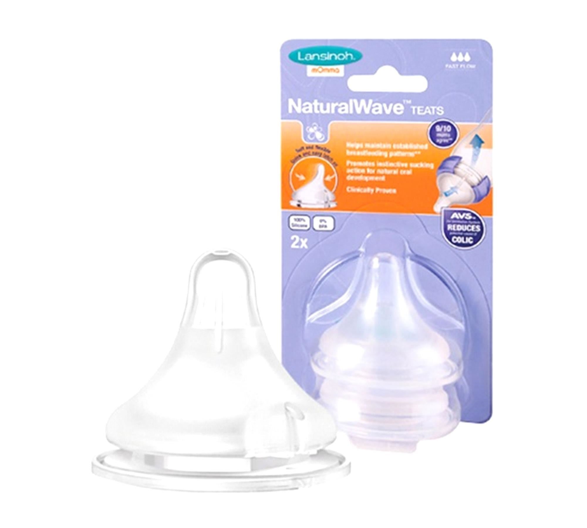 Lansinoh Natural Wave Biberon Emziği Hızlı Akış