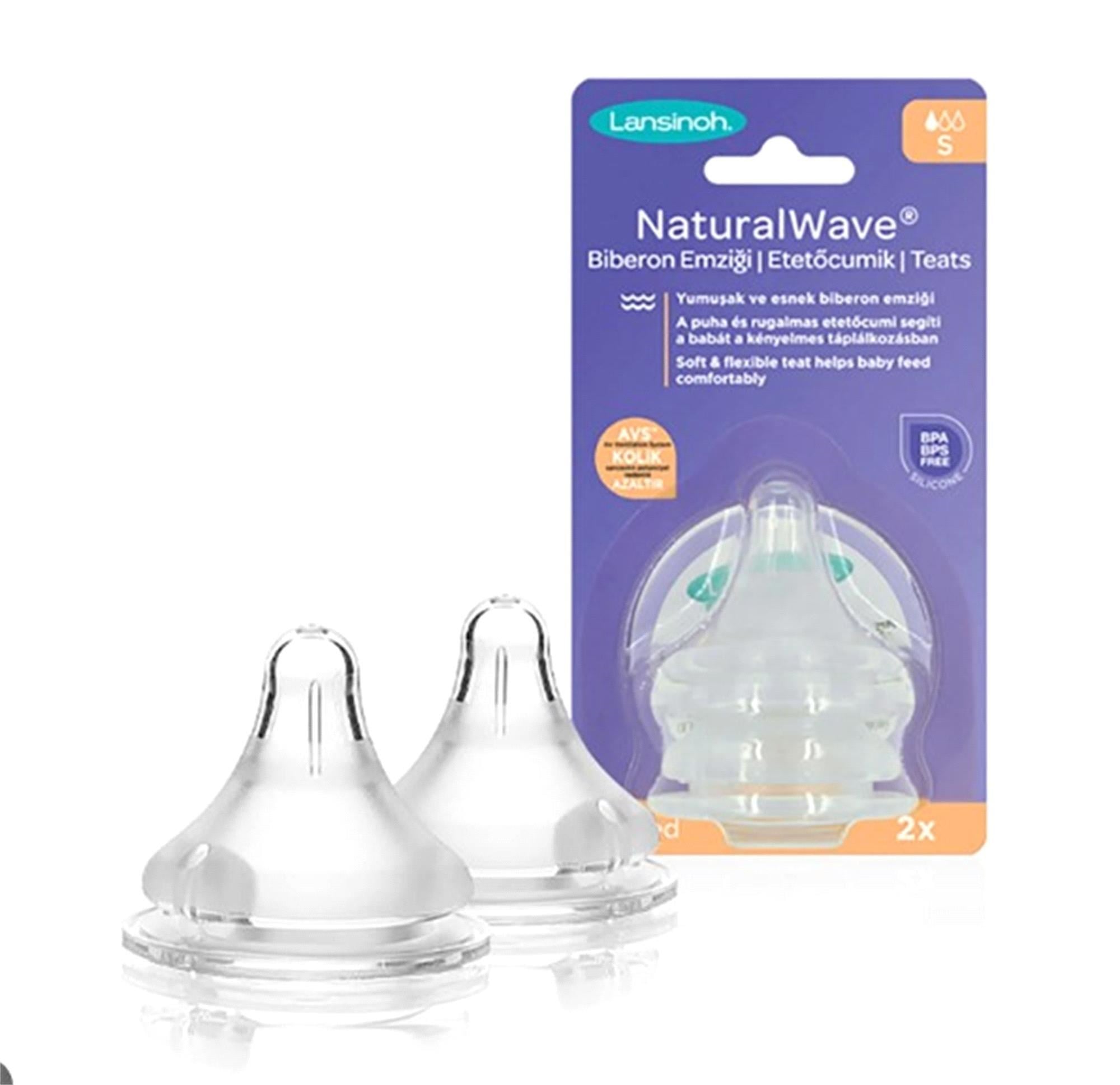 Lansinoh Natural Wave Biberon Emziği Yavaş Akış