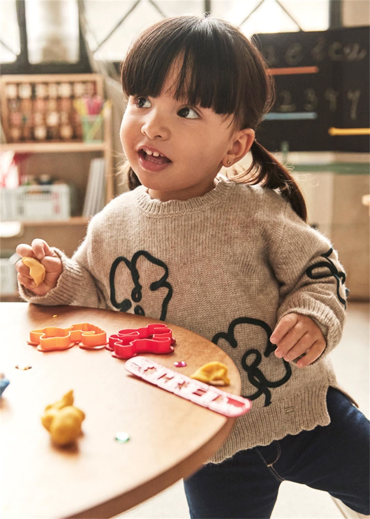 Mayoral Kız Çocuk Örme Kazak Toffy Vig 2355