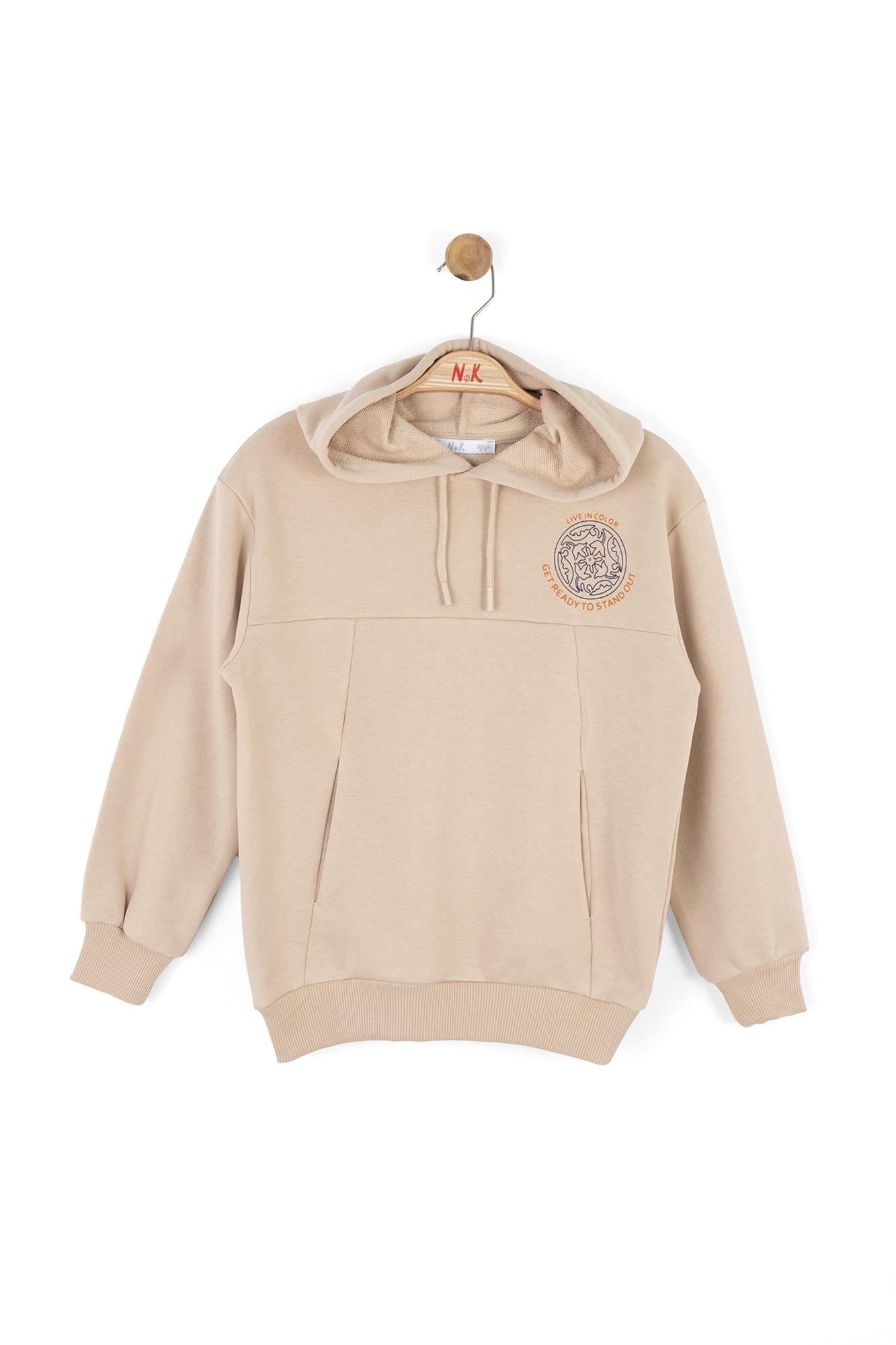 NK Kids Erkek Çocuk Botanik Sweat Vizon 47304
