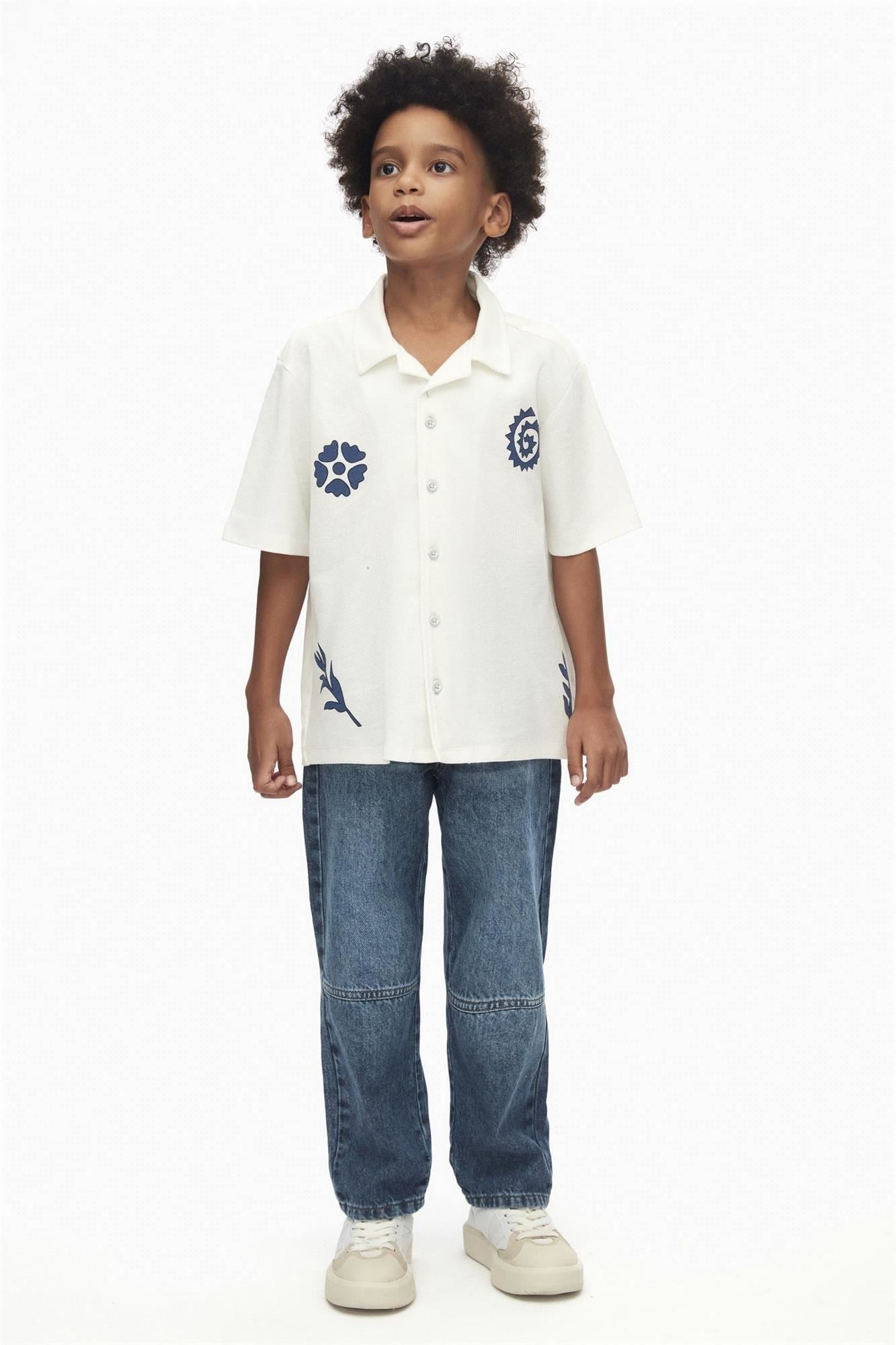 Nk Kids Erkek Çocuk Gömlek Ekru 48310