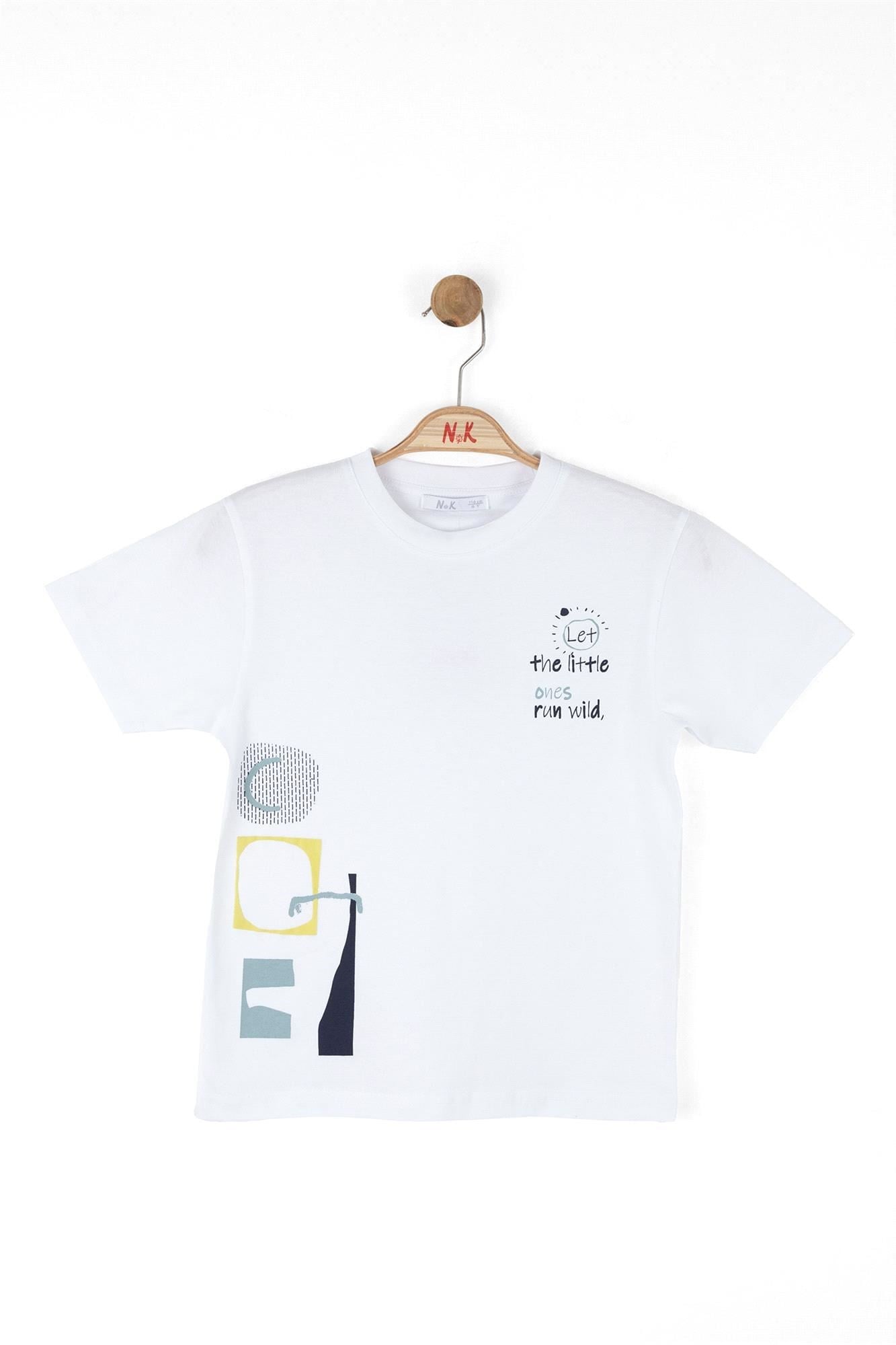 NK Kids Erkek Çocuk Tişört Beyaz 48545
