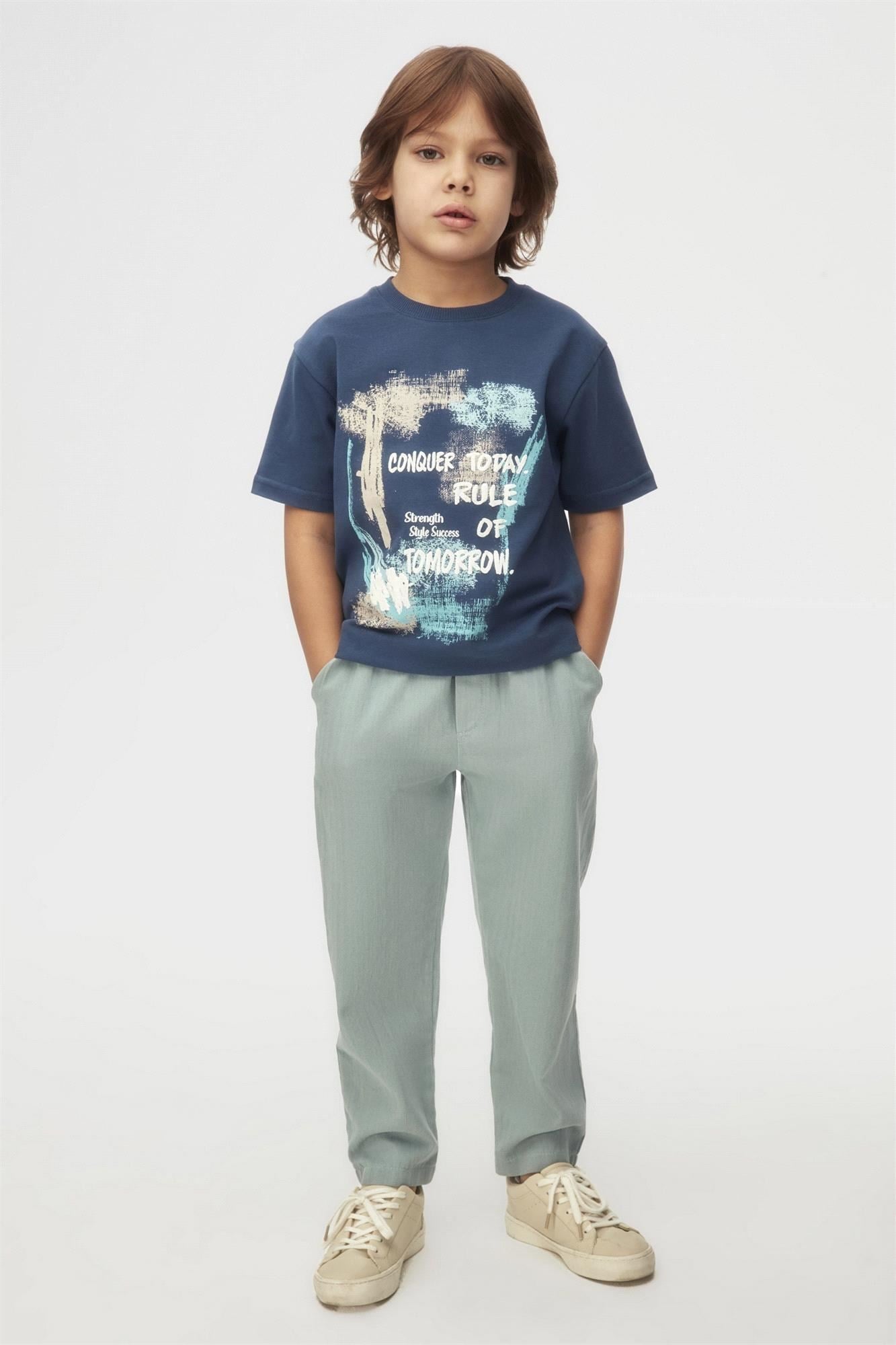 Nk Kids Erkek Çocuk Tişört İndigo 48537