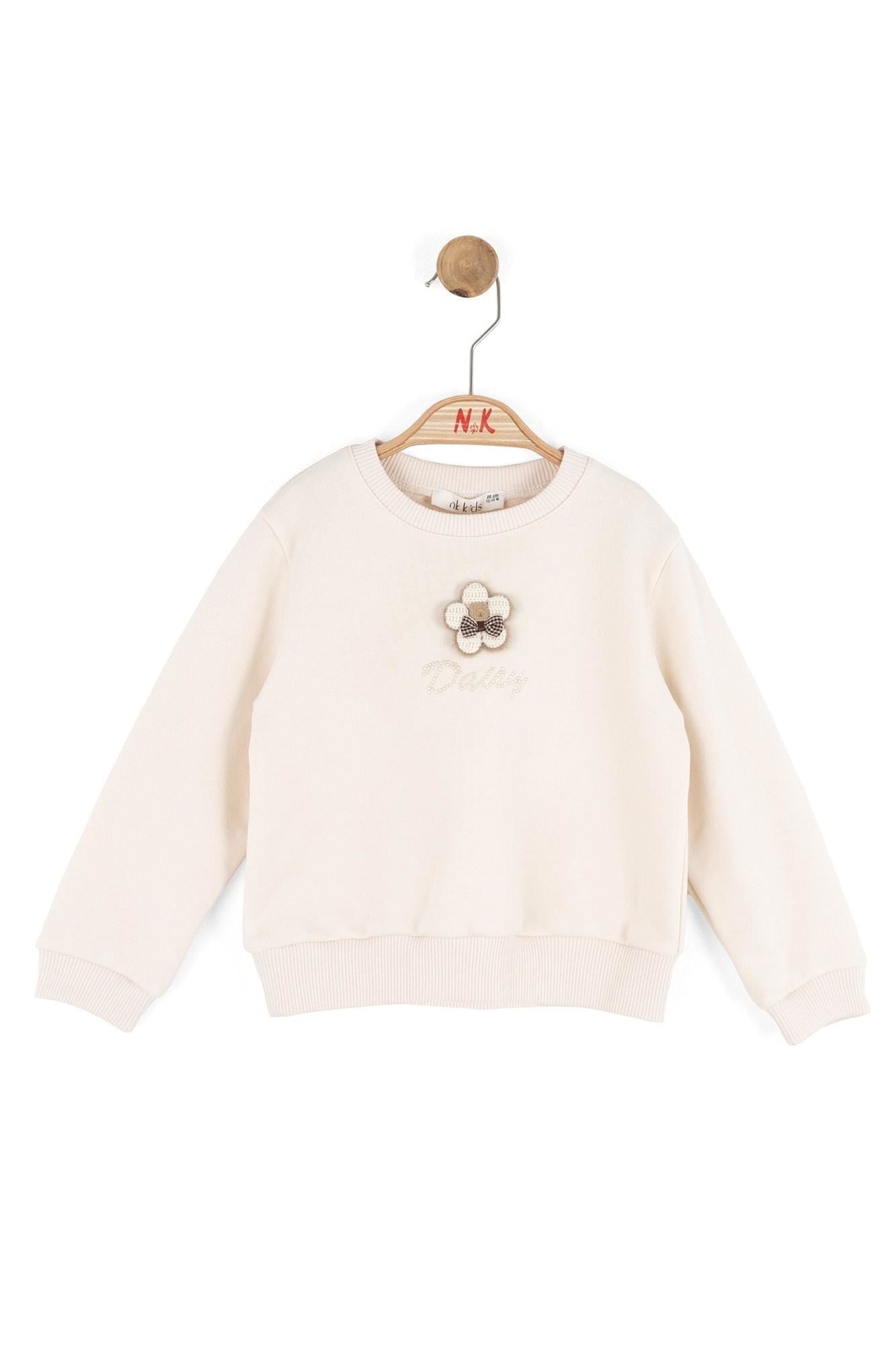 NK Kids Kız Bebek Nancy Sweat 1-4 Yaş Krem 39609