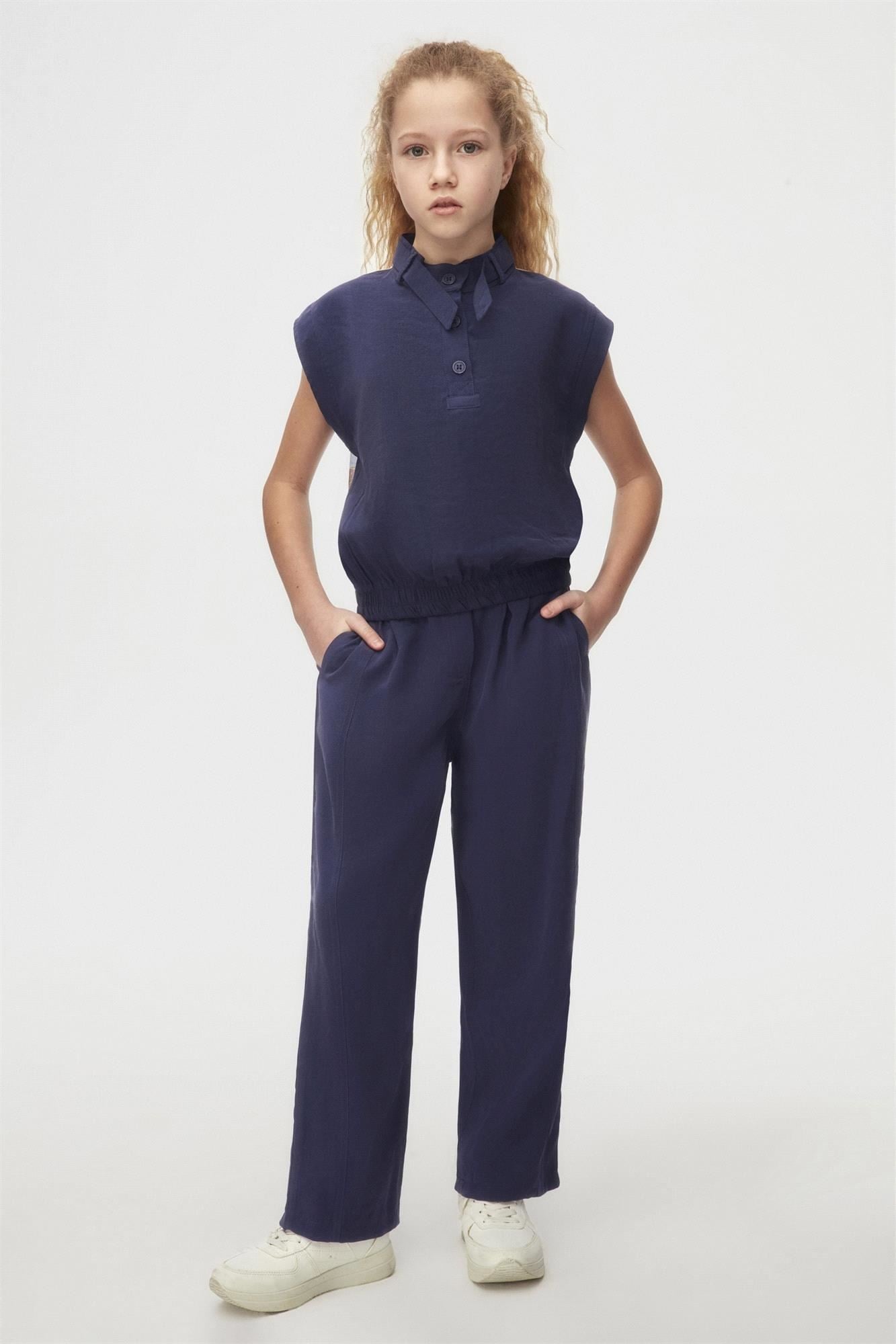 NK Kids Kız Çocuk Bluz İndigo 38813