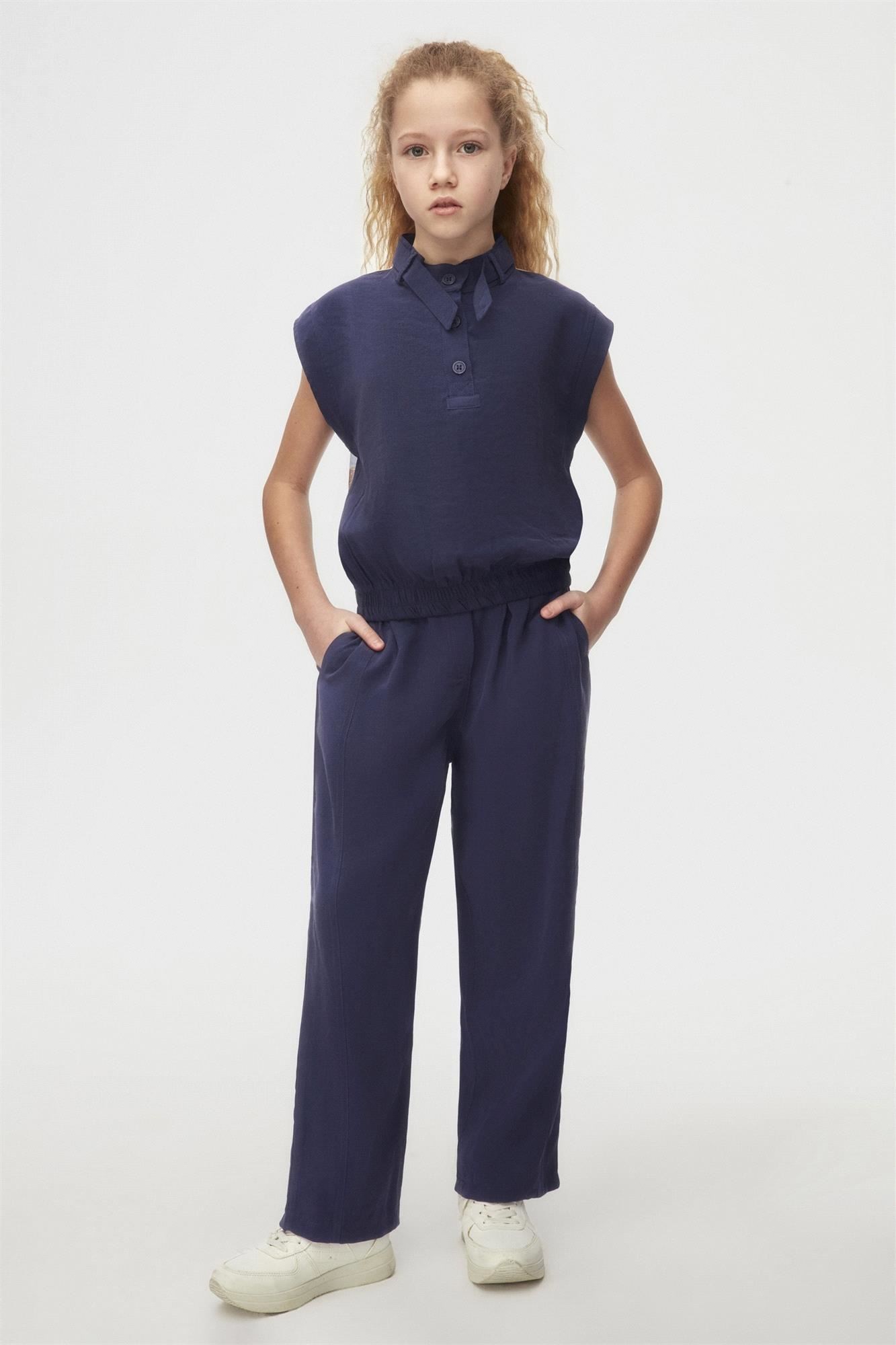 NK Kids Kız Çocuk Bluz İndigo 38813