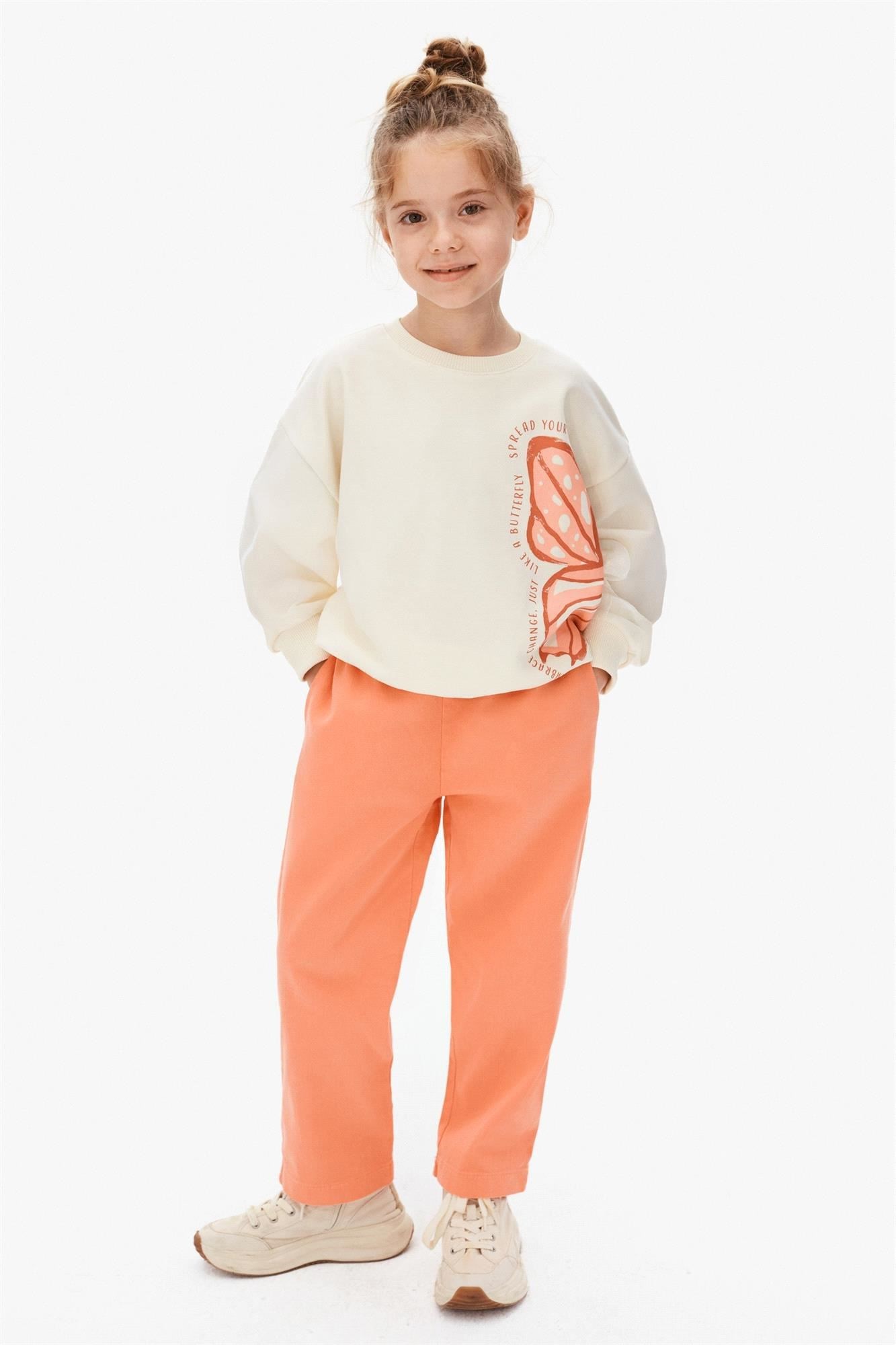 NK Kids Kız Çocuk Chance Sweat Krem 4-8 Yaş 39506