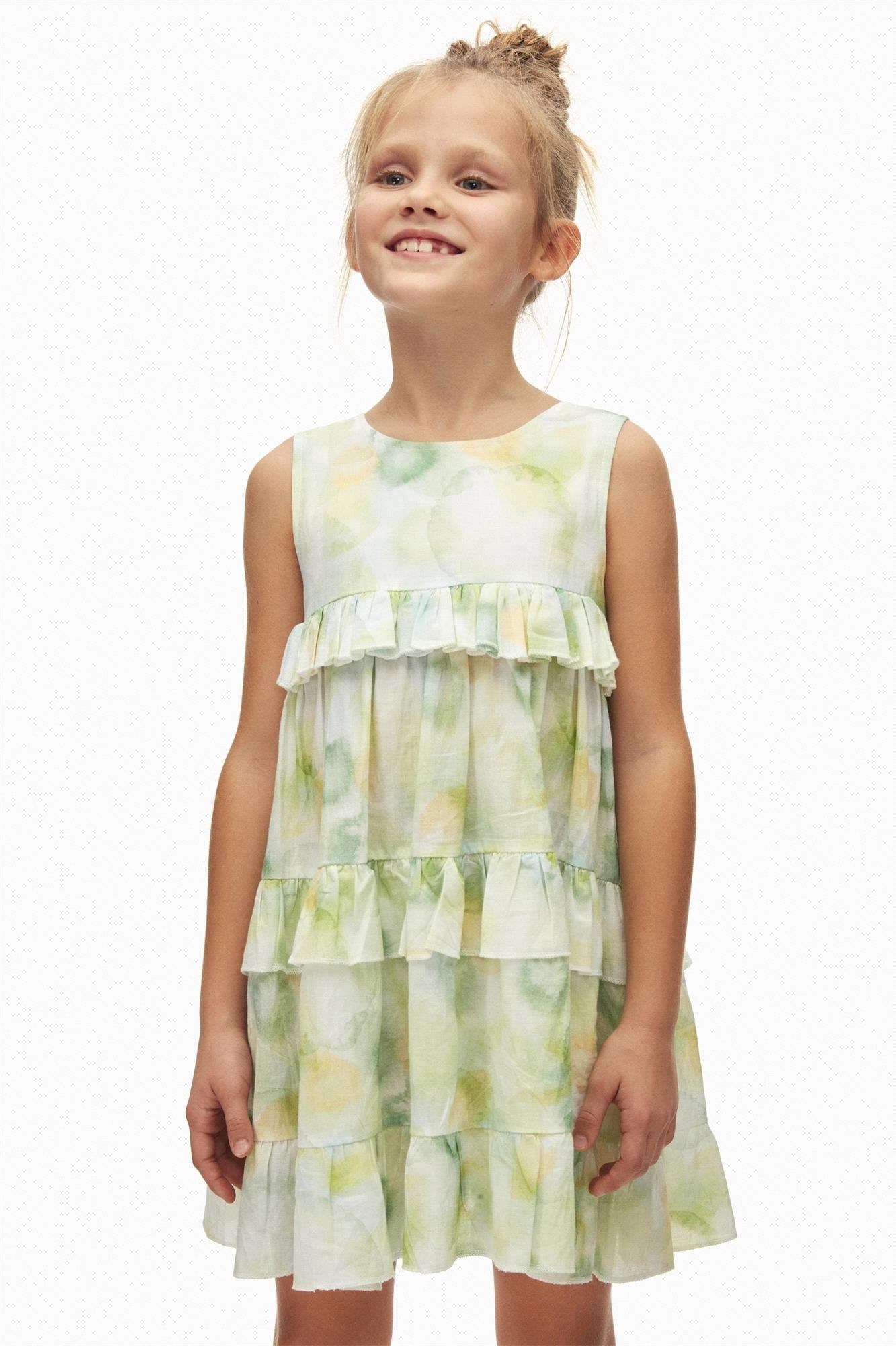 NK Kids Kız Çocuk Elbise Yeşil 78500