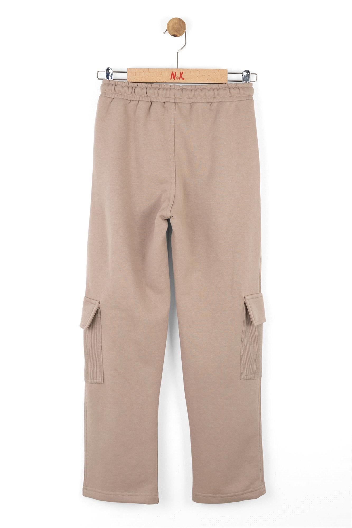 NK Kids Kız Çocuk Mozaik Pantolon Vizon 67305
