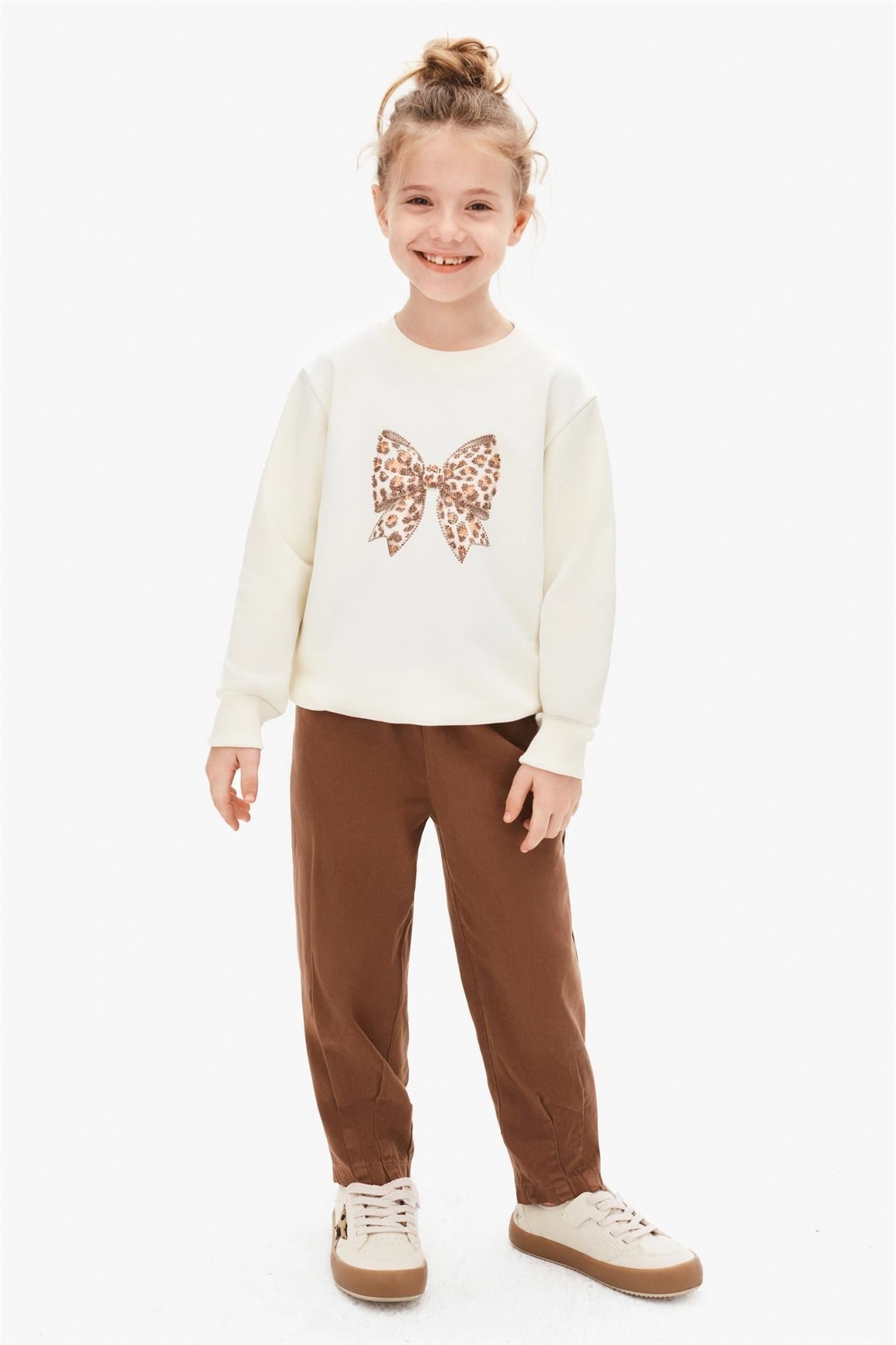 NK Kids KIZ Çocuk Pantolon Kahverengi 59523