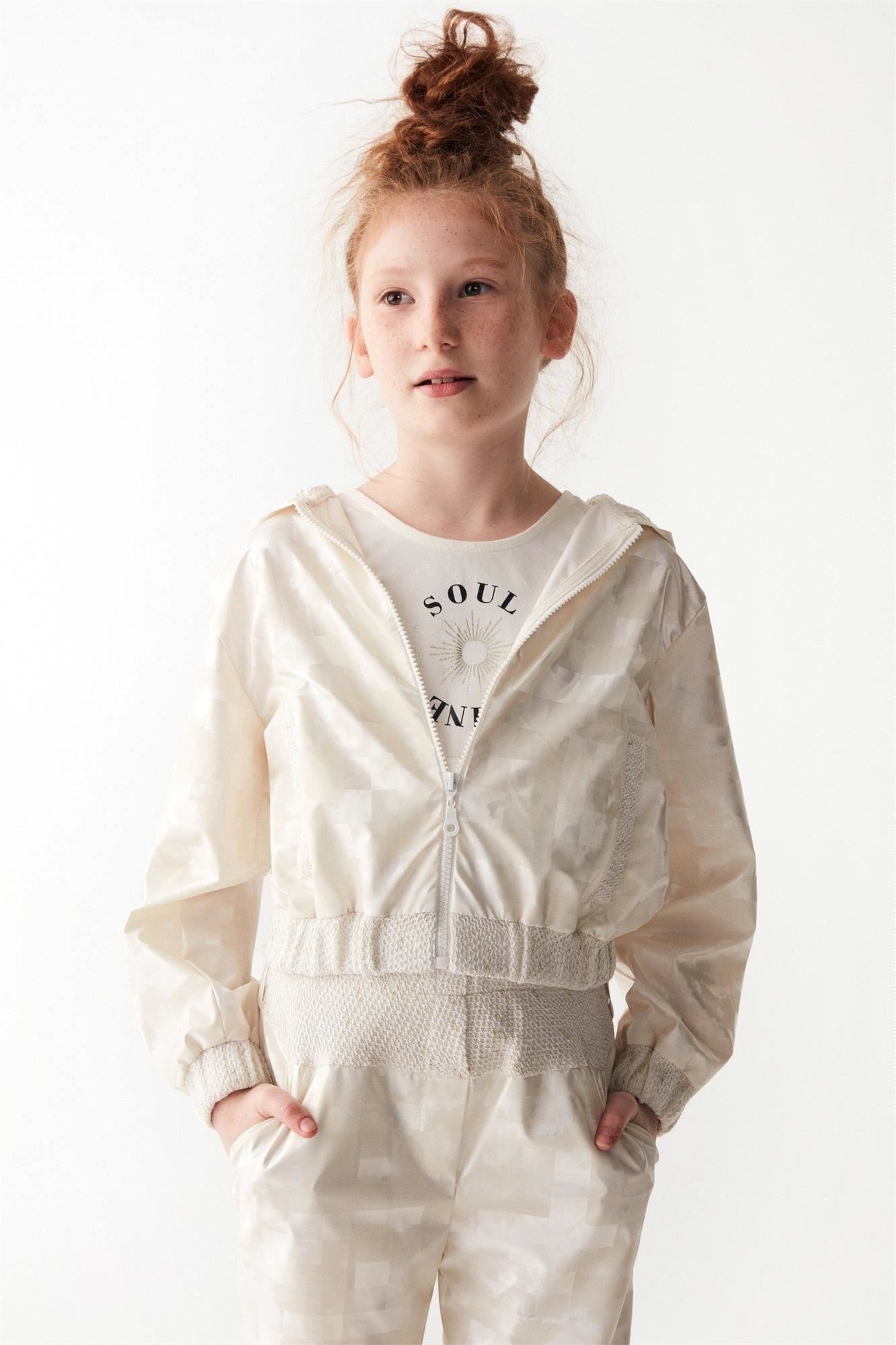 Nk Kids Kız Çocuk Shine Yağmurluk Ekru 36336