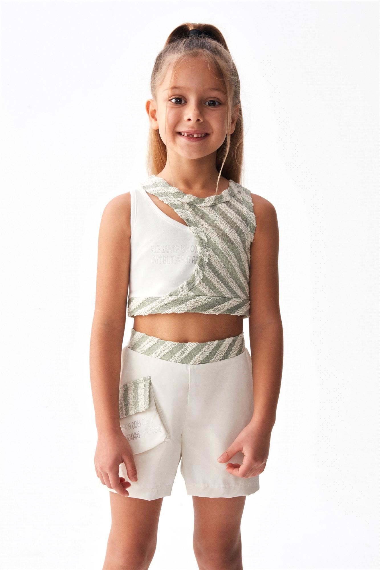 NK Kids Kız Çocuk Star Şort Yeşil 56514