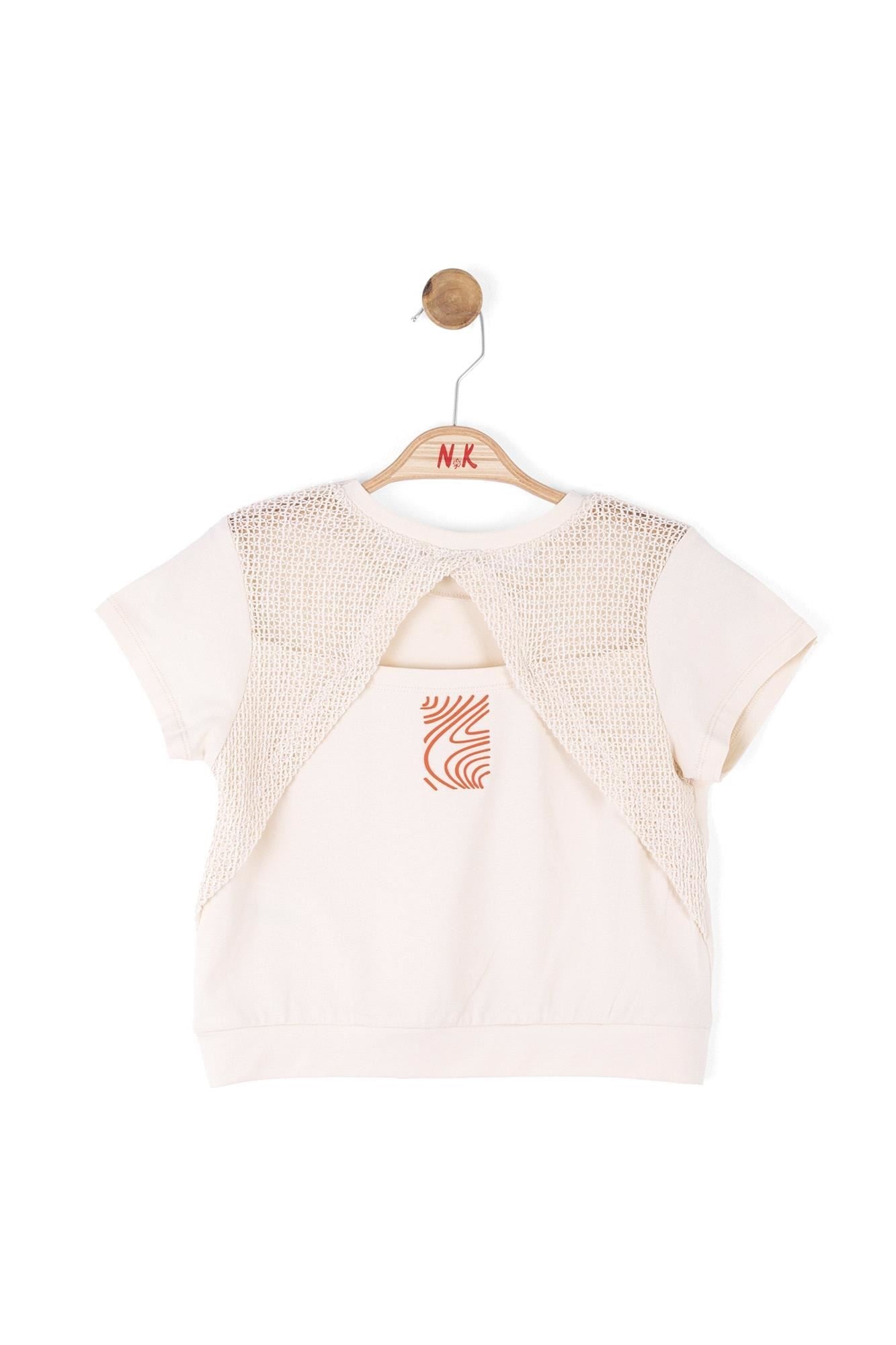 NK Kids Kız Çocuk Terra Bluz Krem Oranj 36328