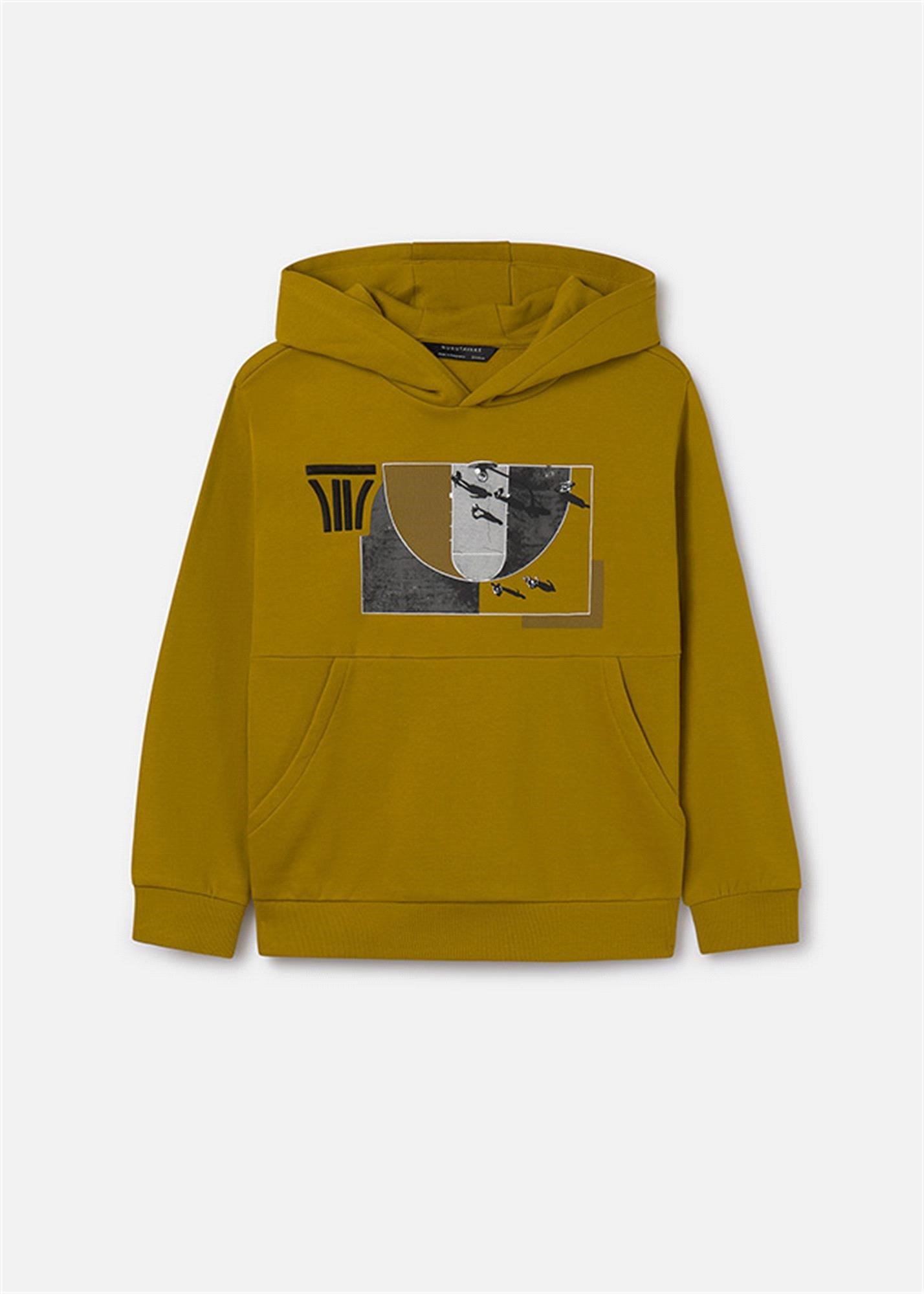 Nukutavake Erkek Çocuk Kapişonlu Sweat Azufre 7452