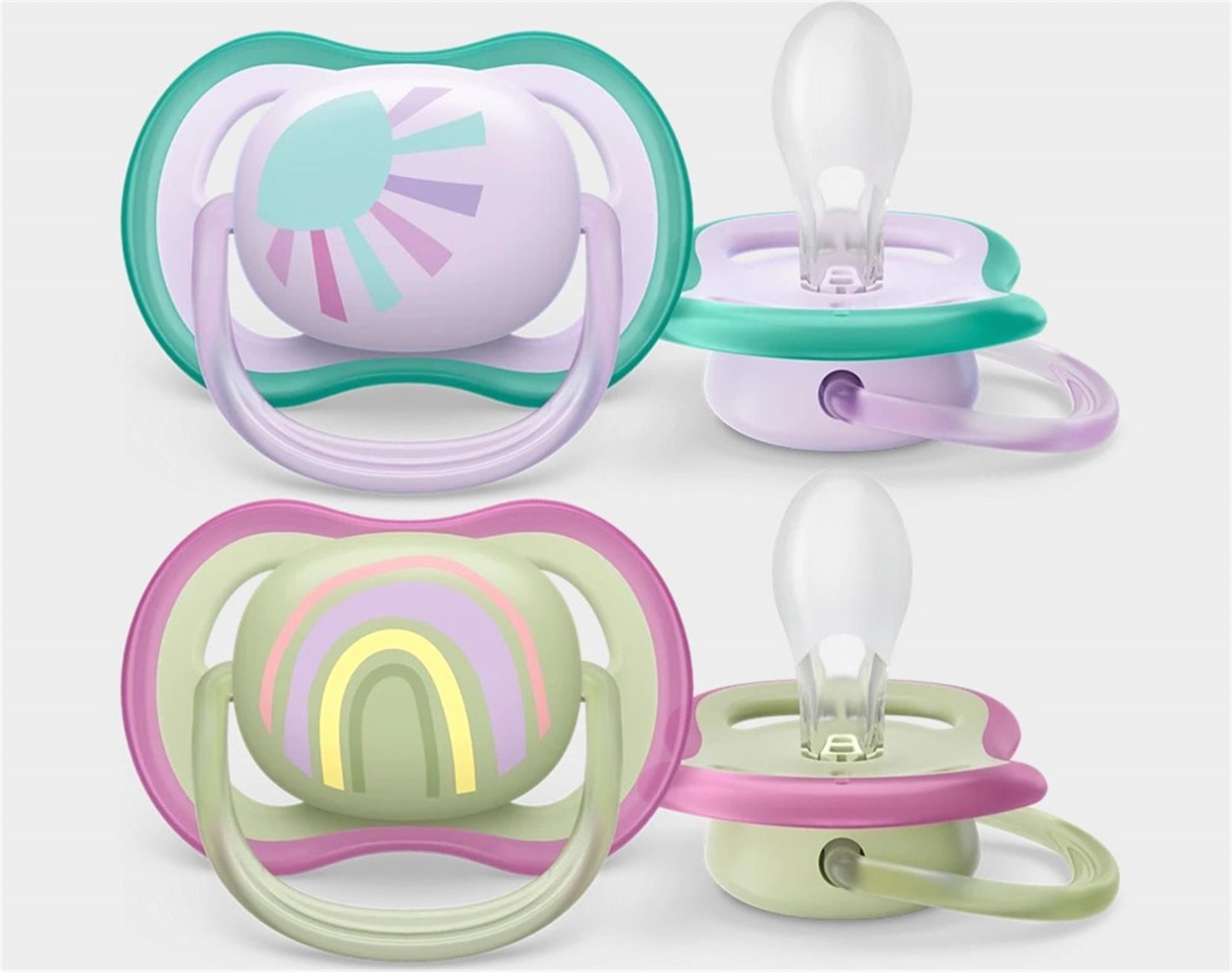 Philips Avent Ultra Air 2'li Emzik 0-6Ay Kız SCF085/59