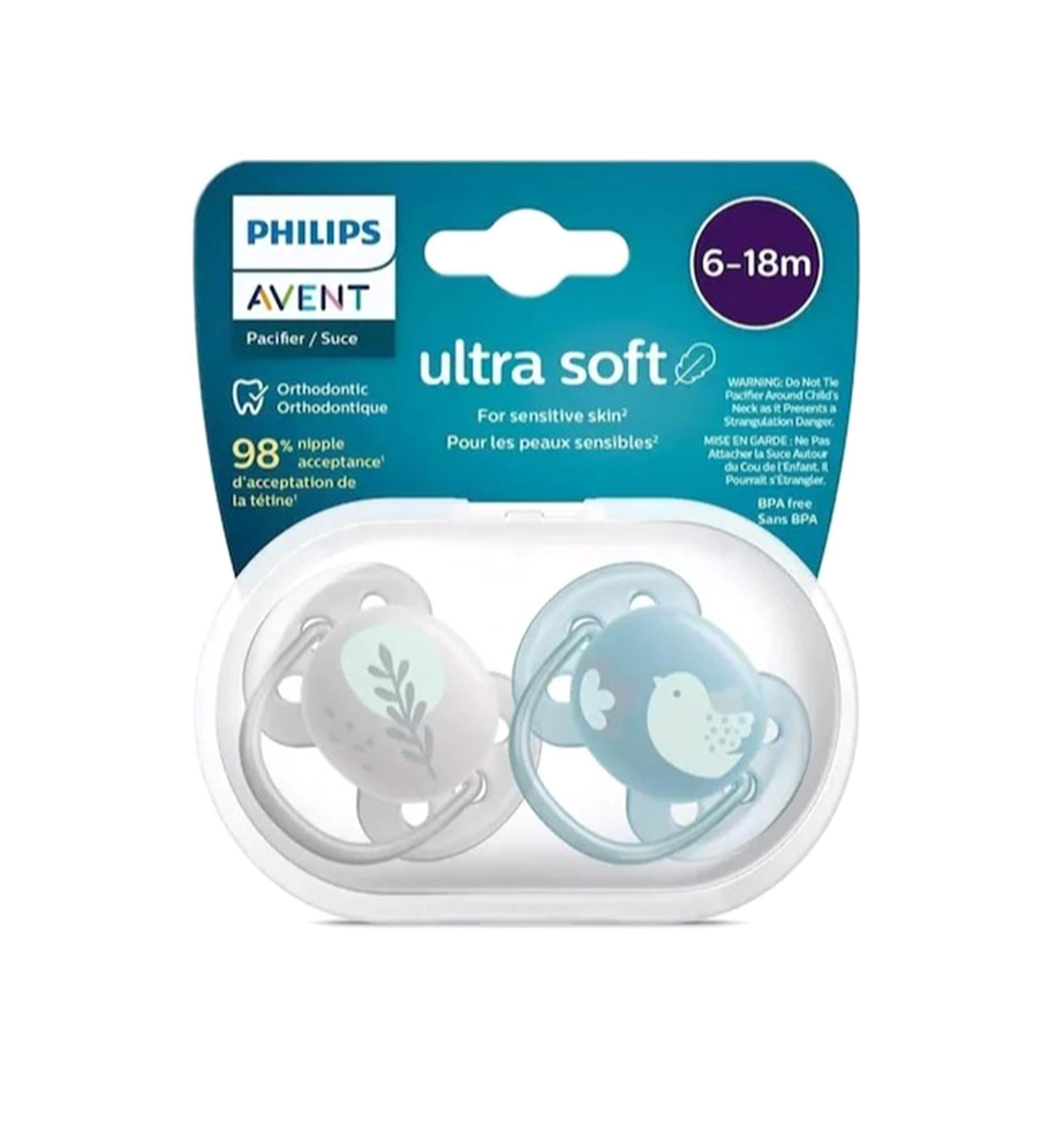 Philips Avent Ultra Yumuşak SCF091/15 2'li Emzik 6-18 Ay