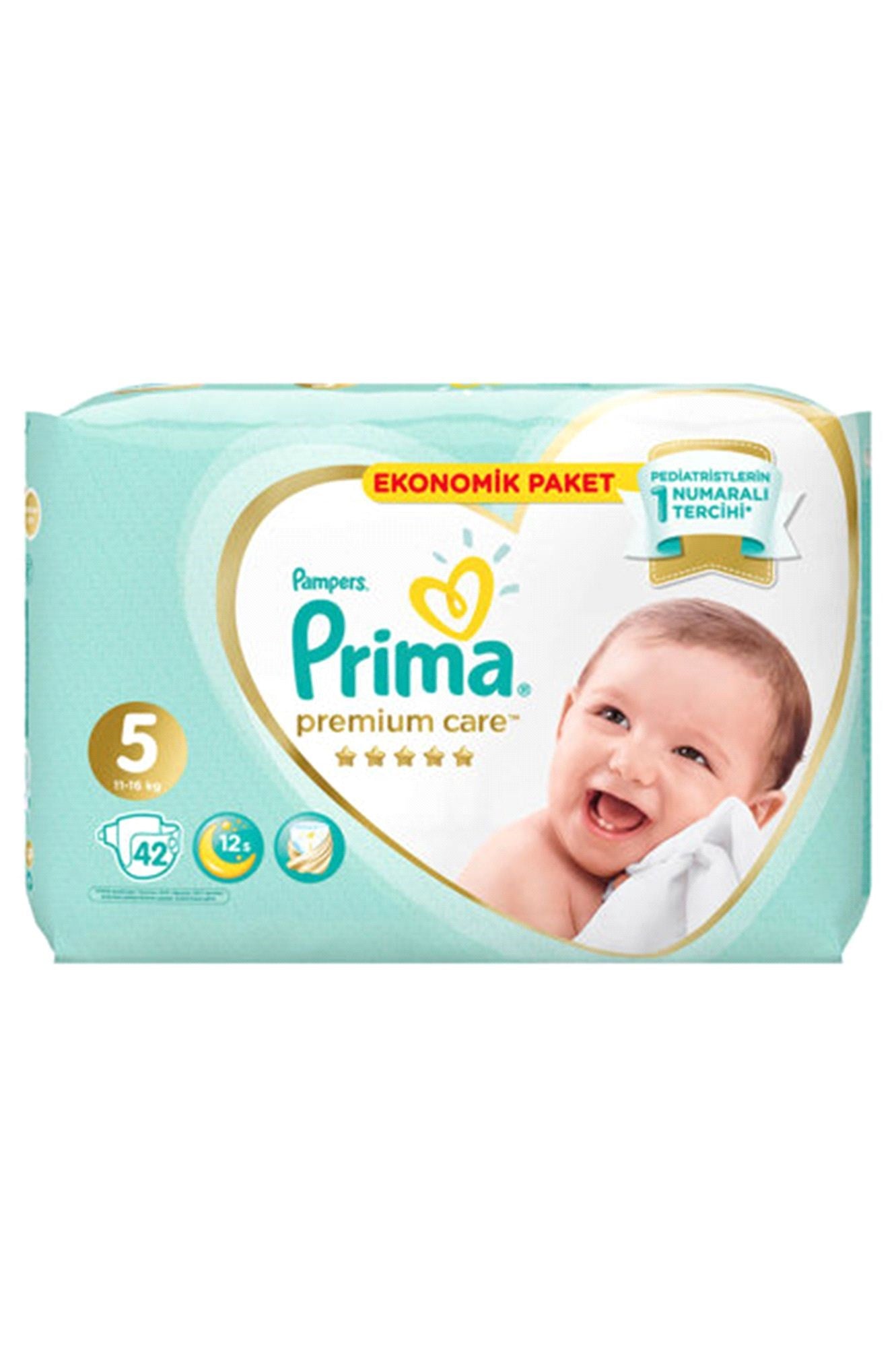 Prima Premium Ekonomik Paket No:5 Bebek Bezi 42 Adet