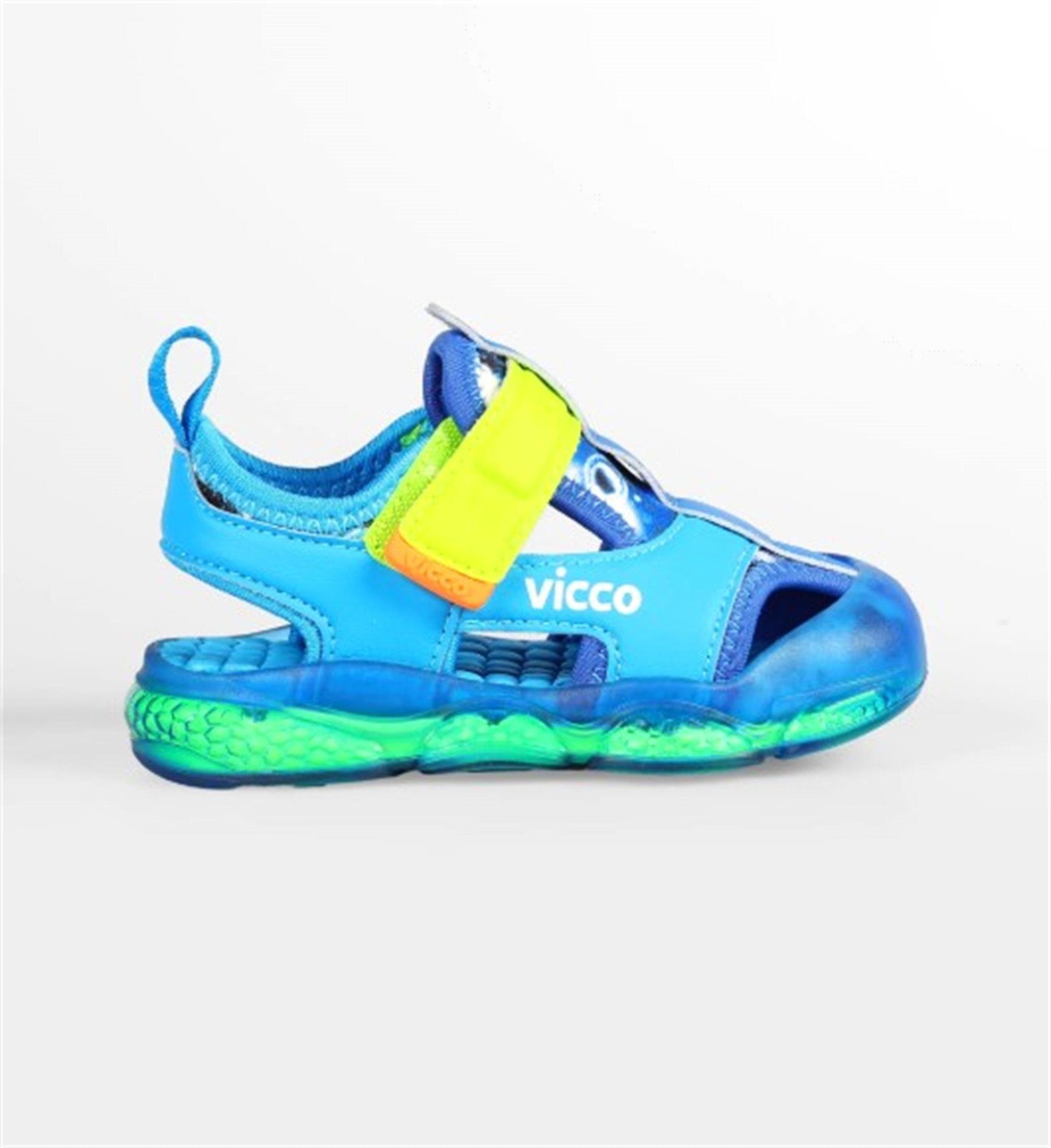 Vicco Live Erkek Bebek İlk Adım Işıklı Sandalet Saks Mavi 332.E25Y.217