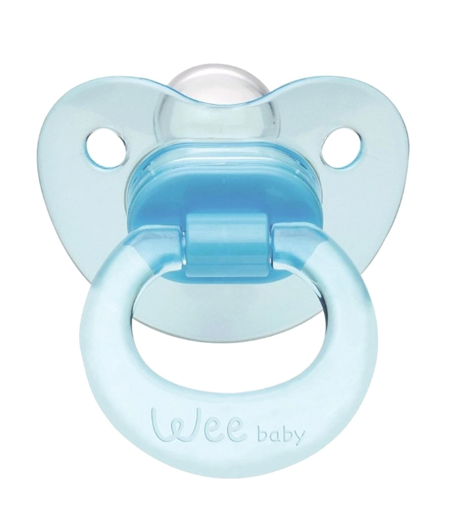 Wee Baby Akide Damaklı Emzik 6-18 Ay Mavi 112