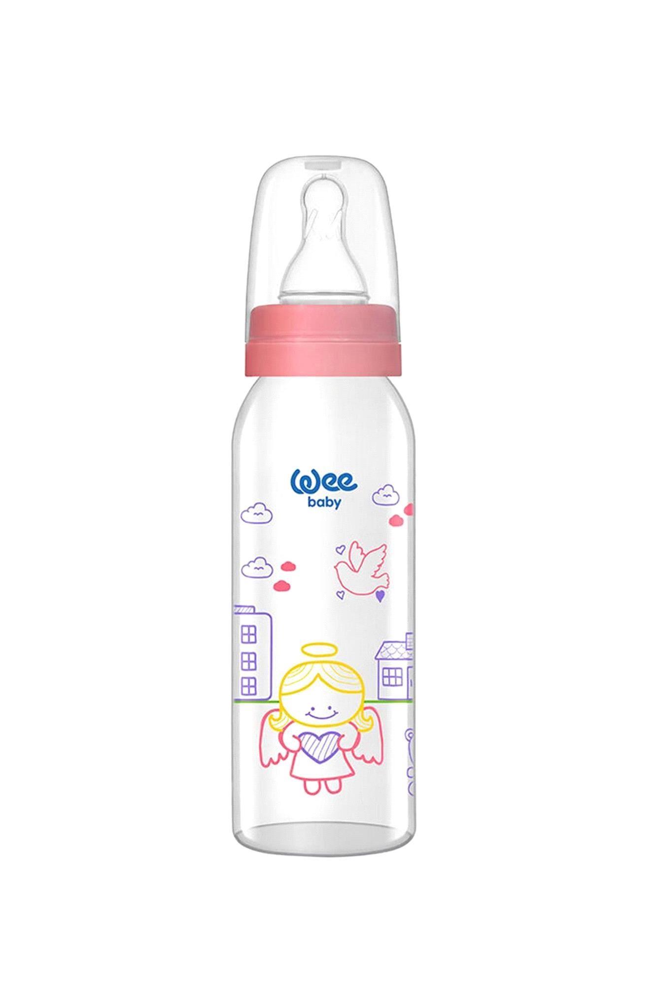 Wee Baby Klasik Cam Biberon 250 ml Pembe 876
