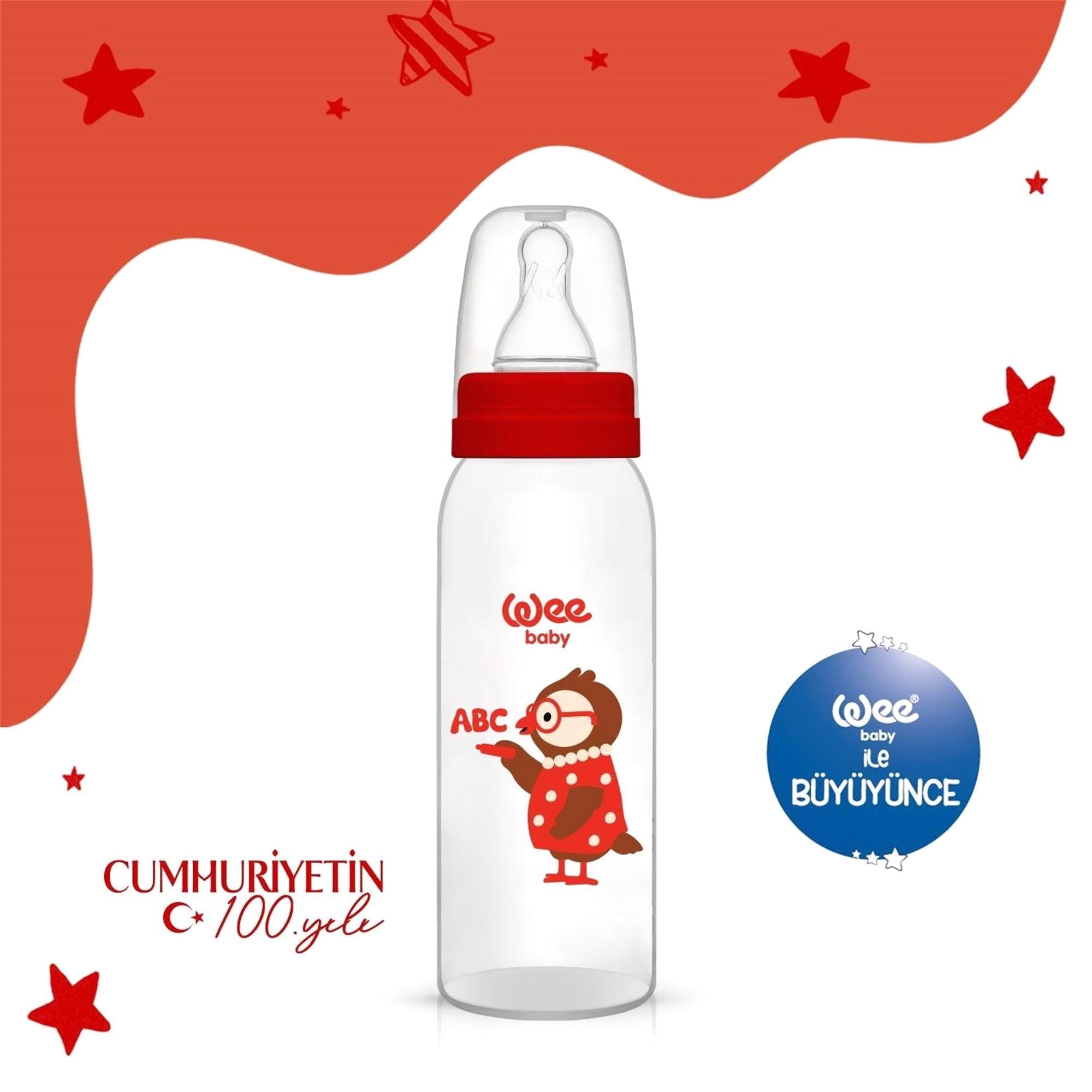 Wee Baby Klasik PP Biberon Kırmızı 250 Ml 852
