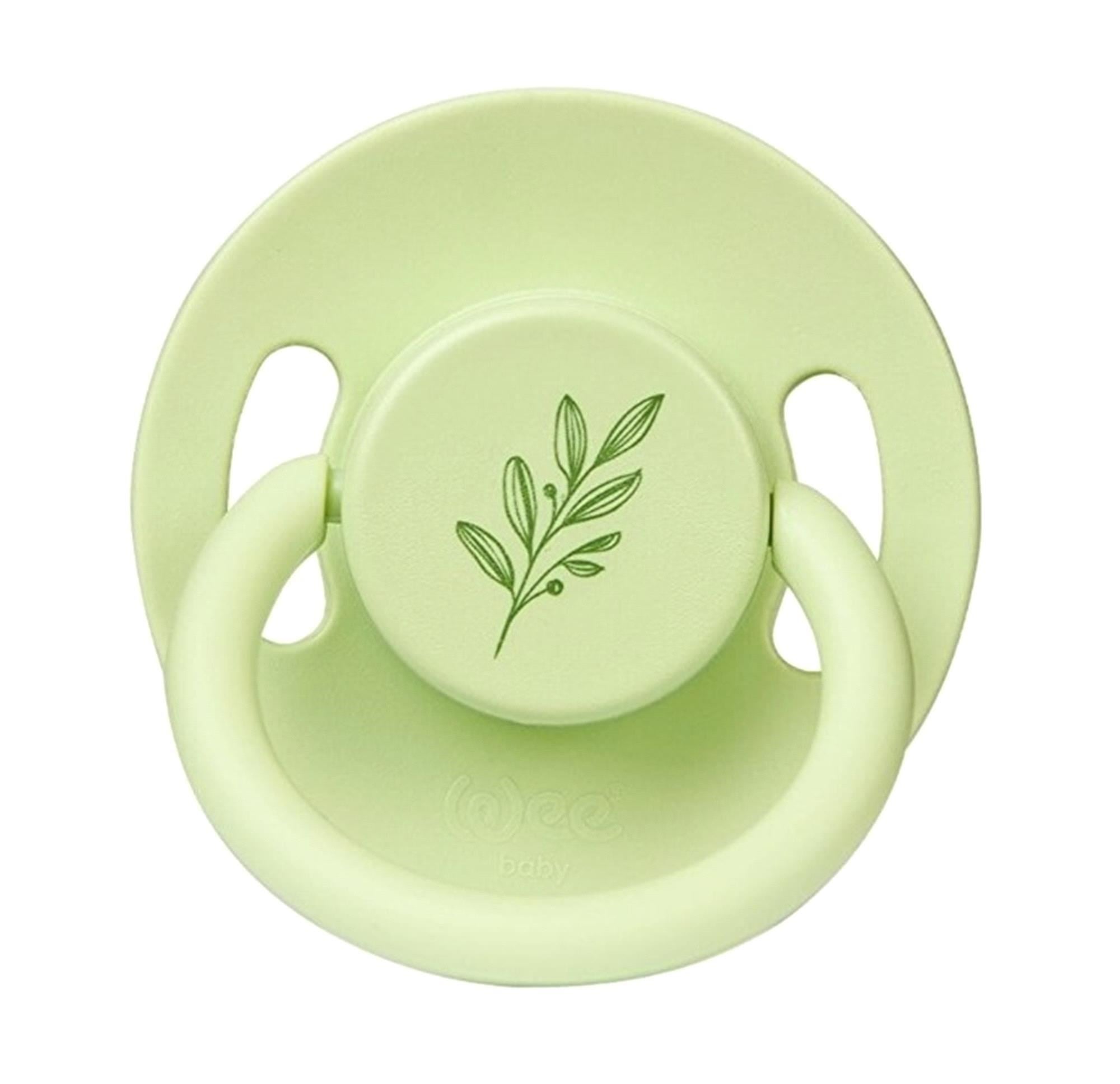 Wee Baby Pure Yuvarlak Uçlu Kauçuk Emzik Yeşil No:2 6-18 Ay 699